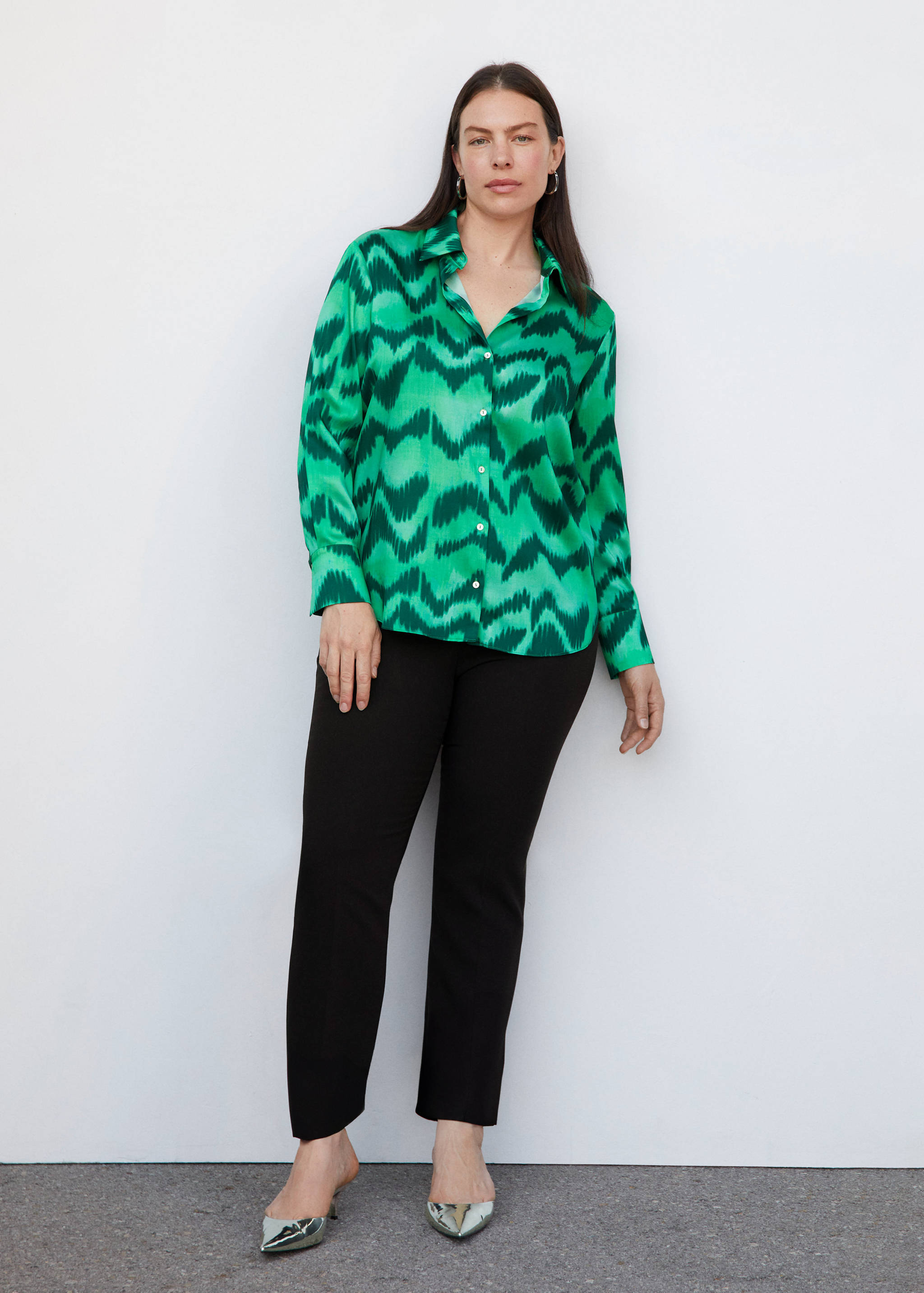 Chemise satinée imprimée - Détail de l'article 3