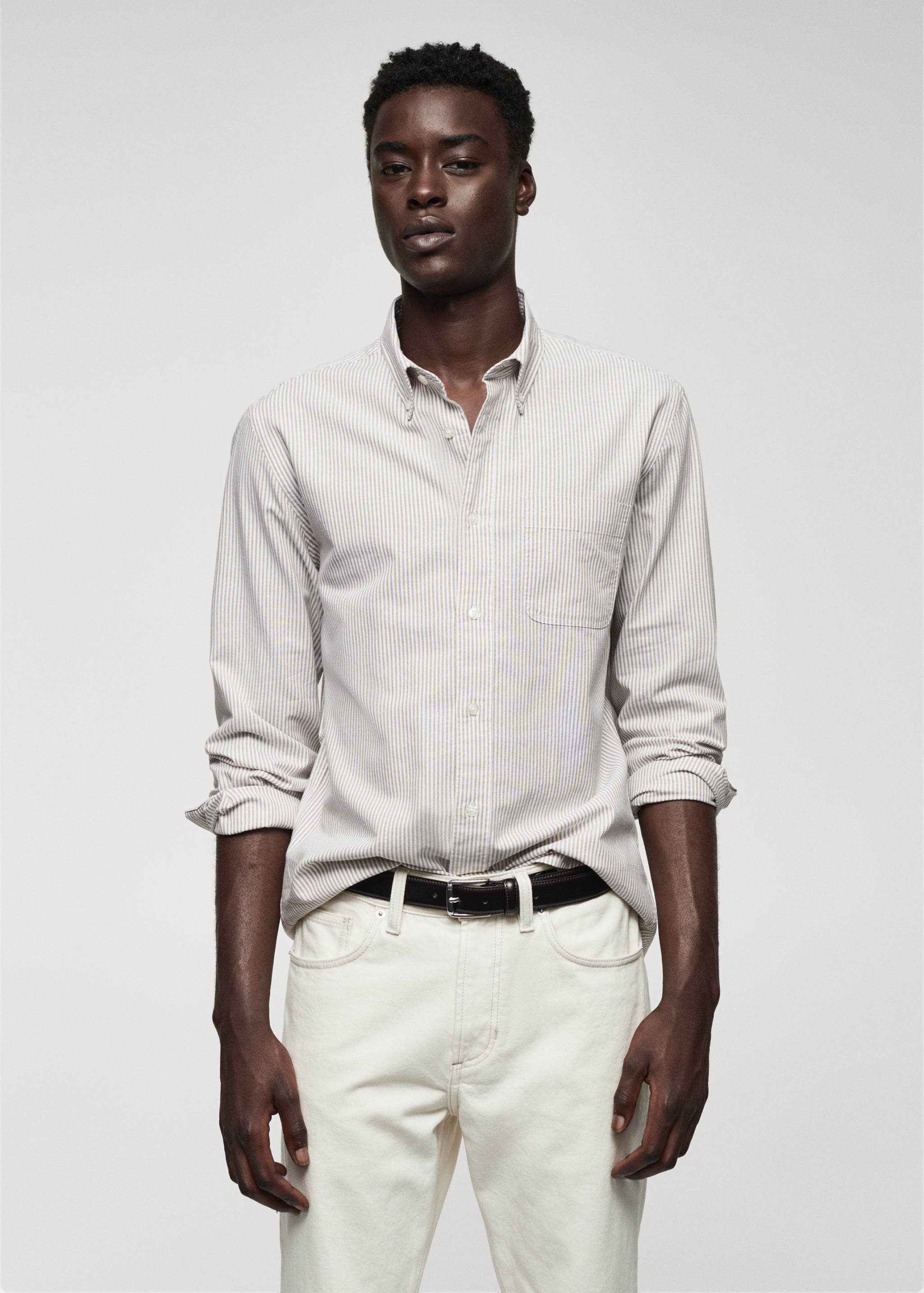 100% cotton kodak striped shirt - Medium plane