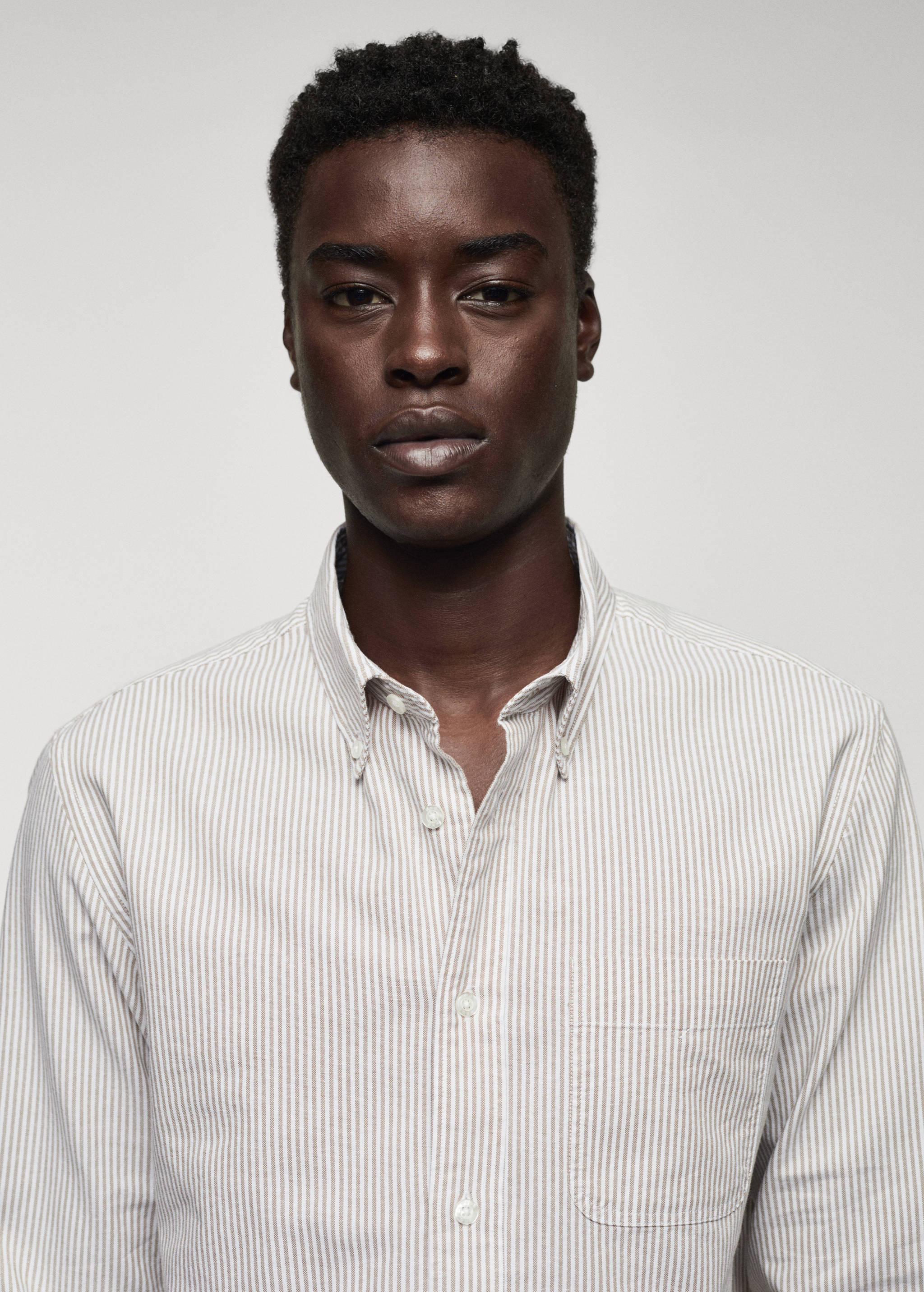 100% cotton kodak striped shirt - Details of the article 1