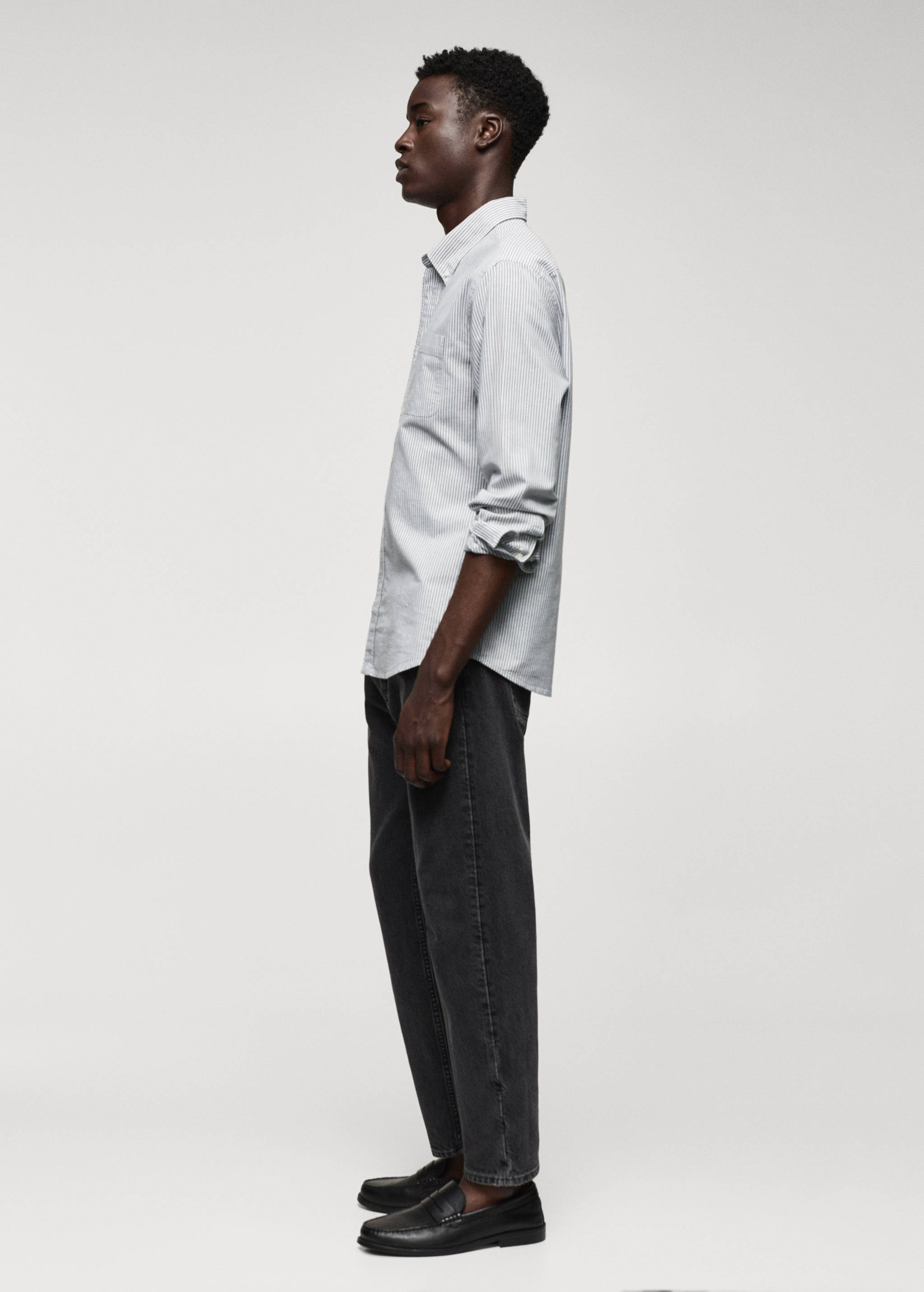 100% cotton kodak striped shirt - Details of the article 2