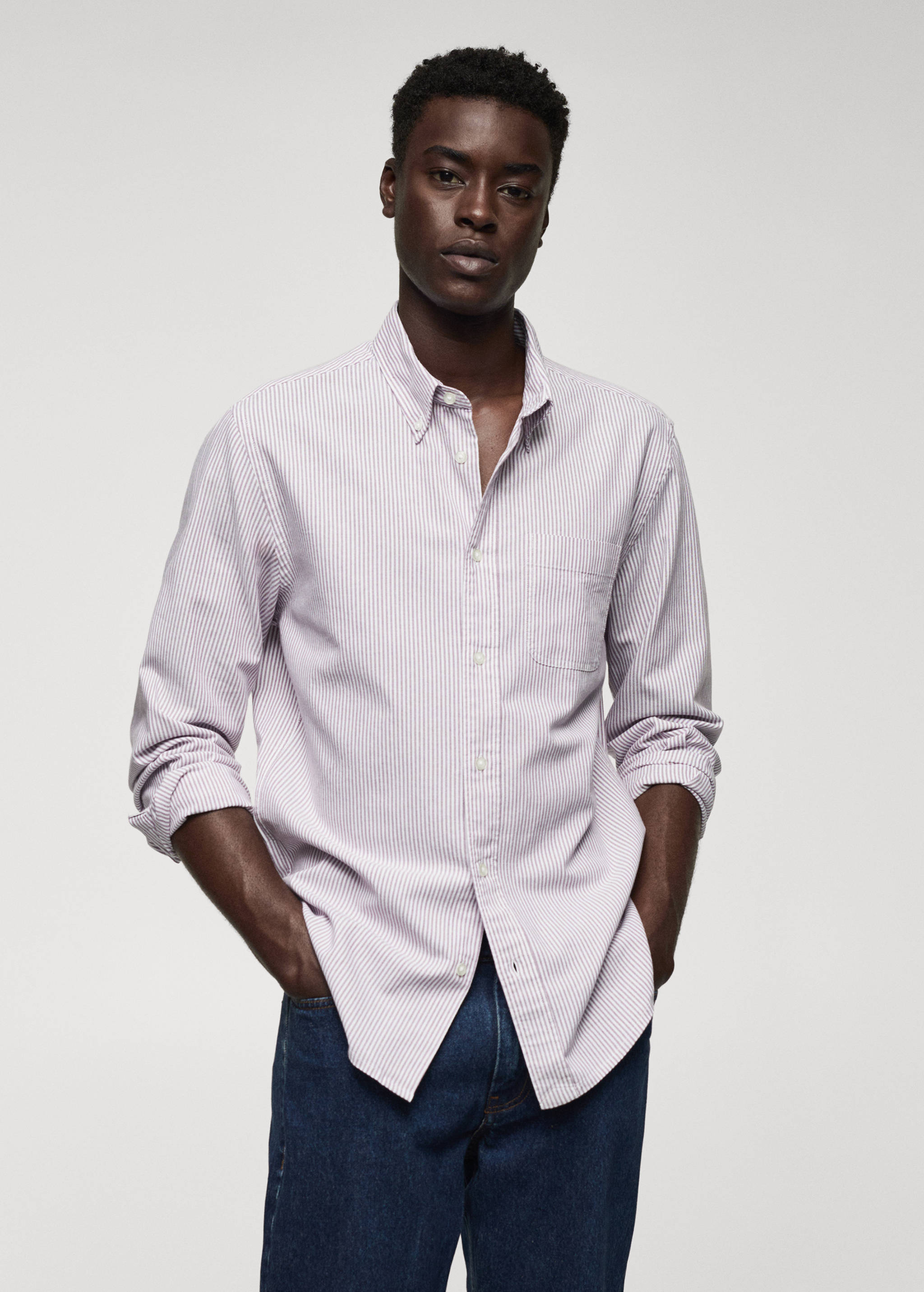 100% cotton kodak striped shirt - Medium plane