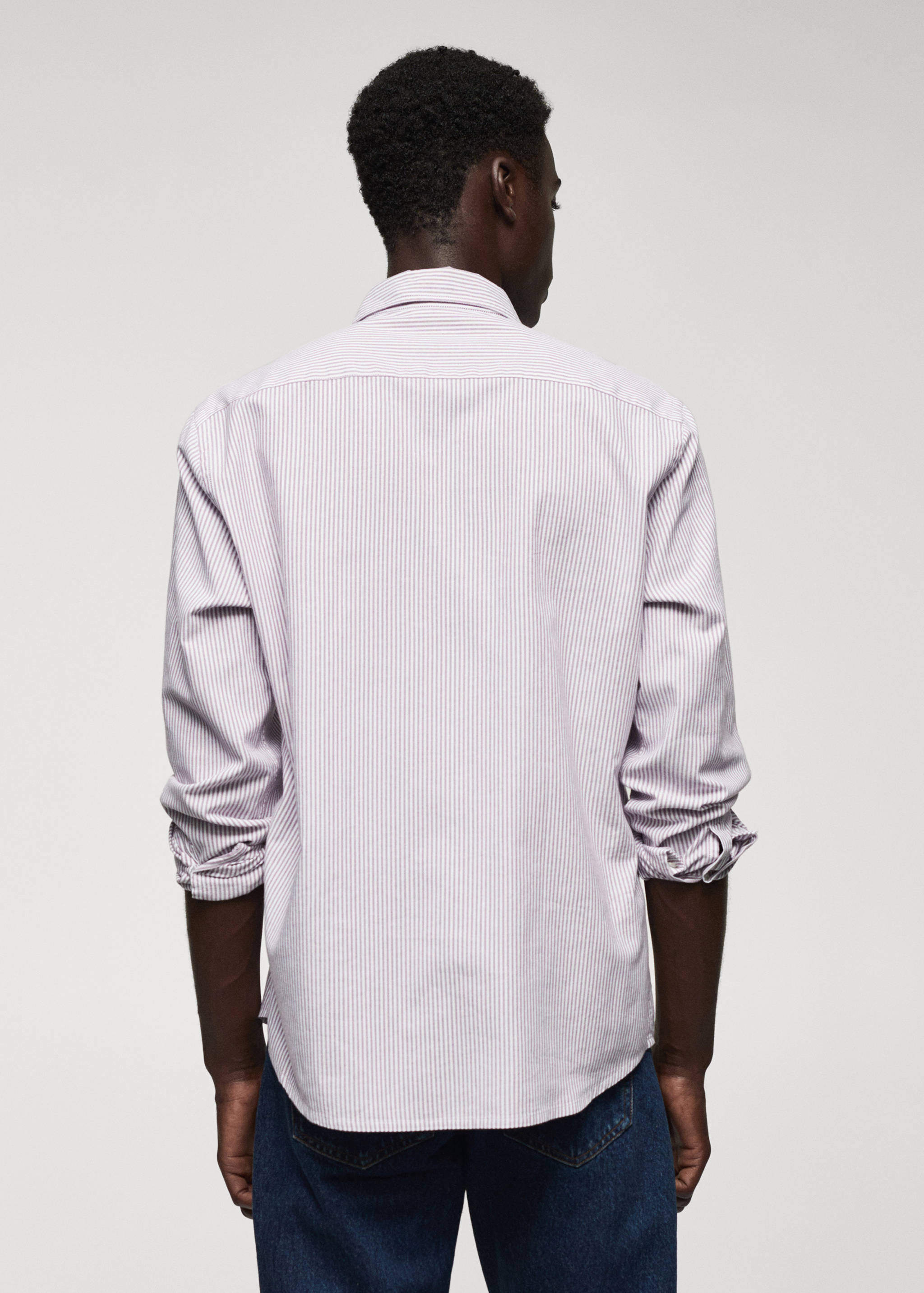 100% cotton kodak striped shirt - Reverse of the article