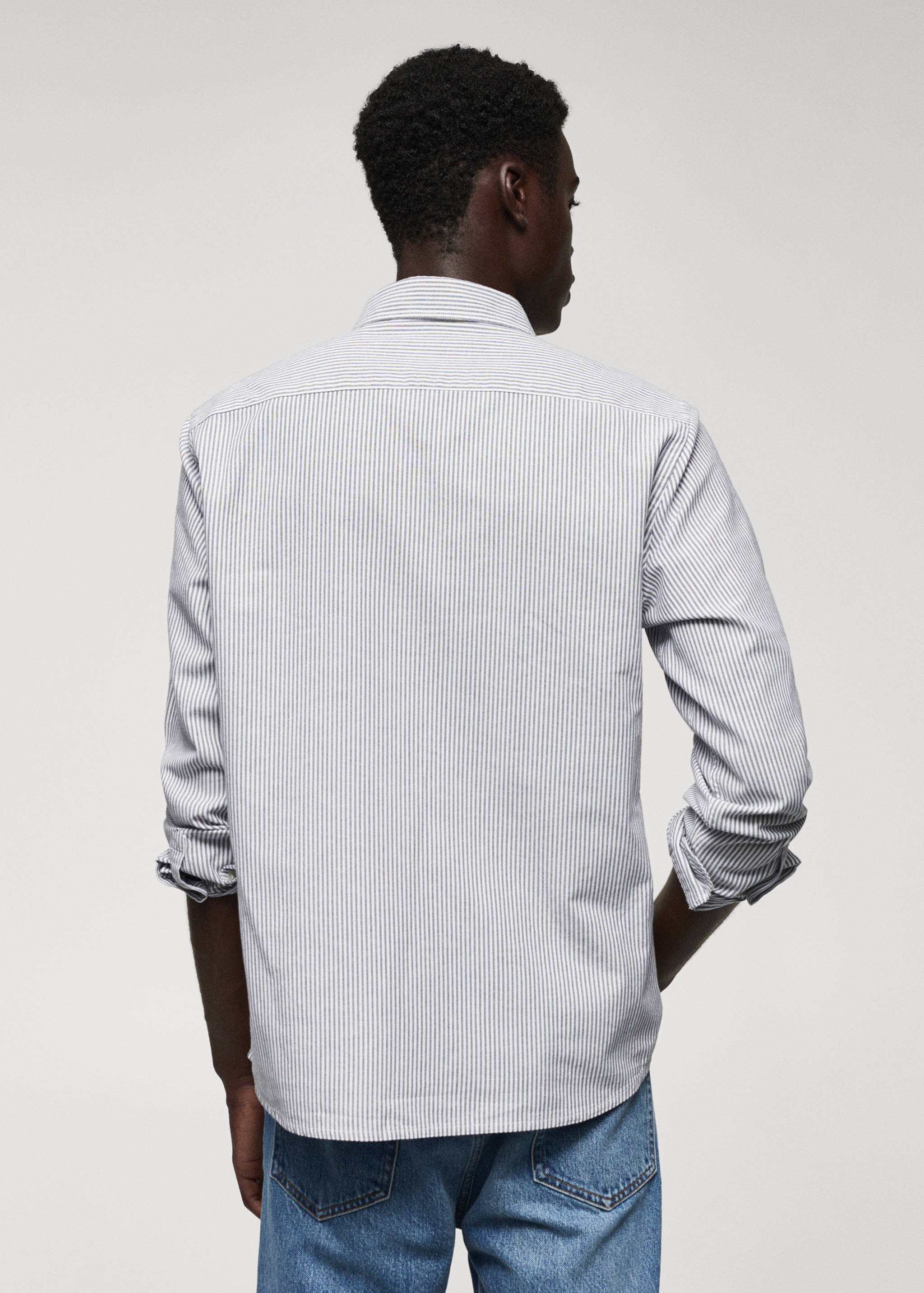 100% cotton kodak striped shirt - Reverse of the article