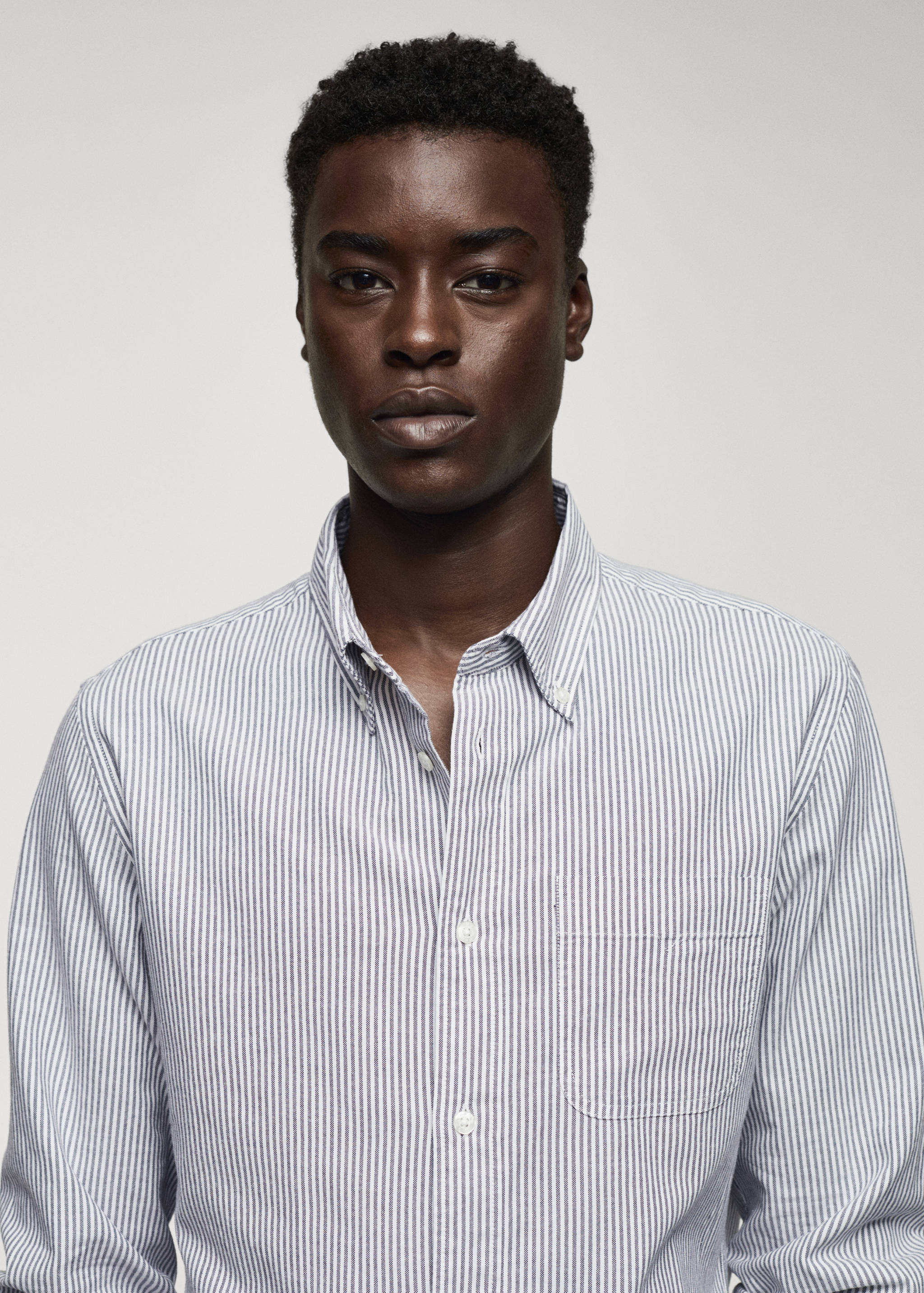100% cotton kodak striped shirt - Details of the article 1