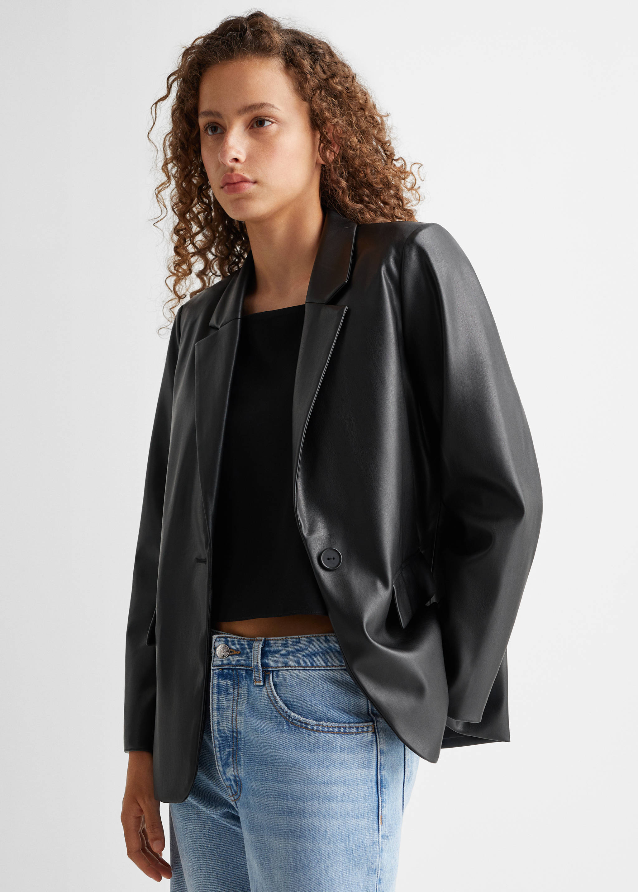 Faux-leather jacket - Medium plane
