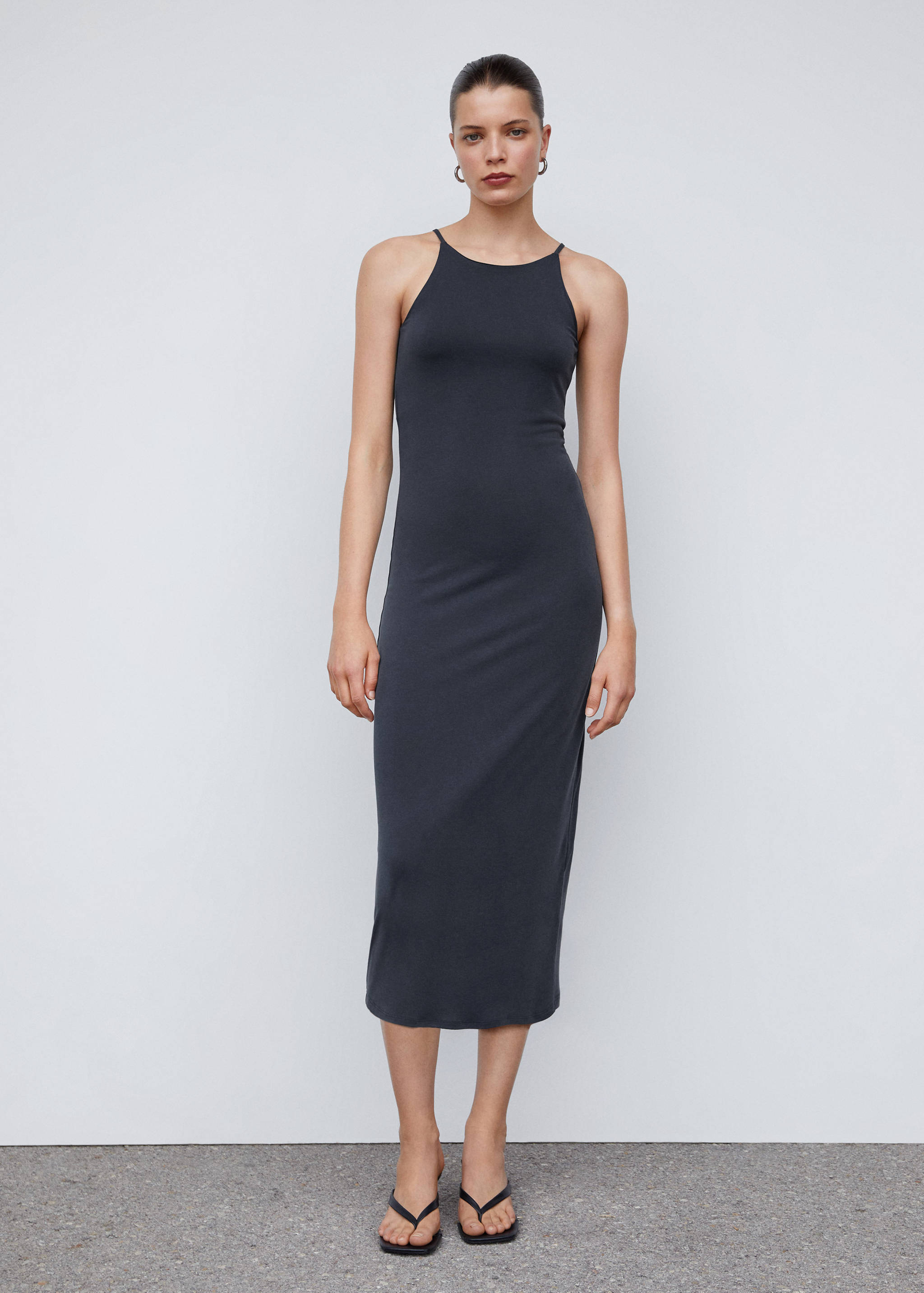 Modal midi-jurk - Overzichtstekening