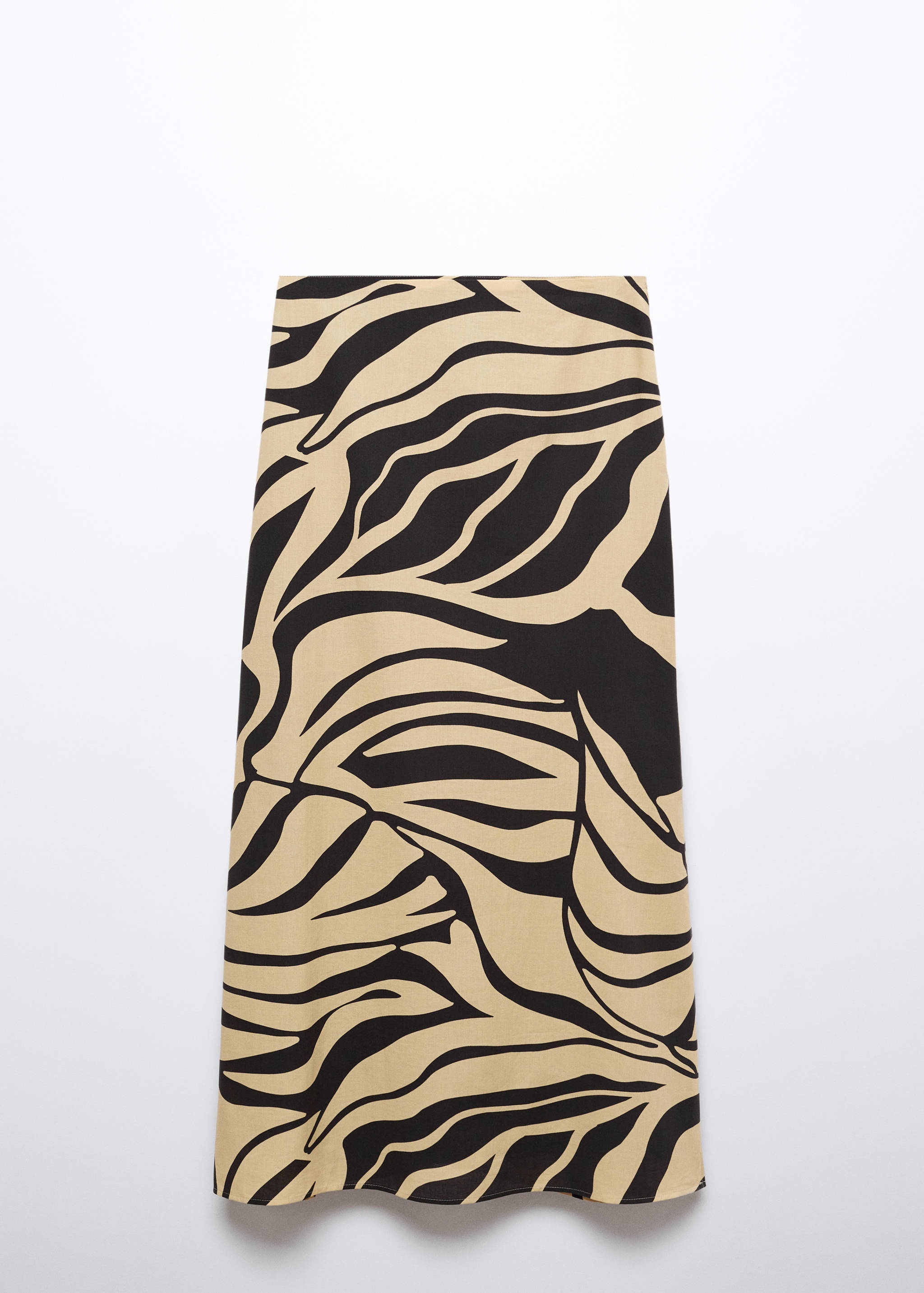 Slit printed long skirt - Article without model