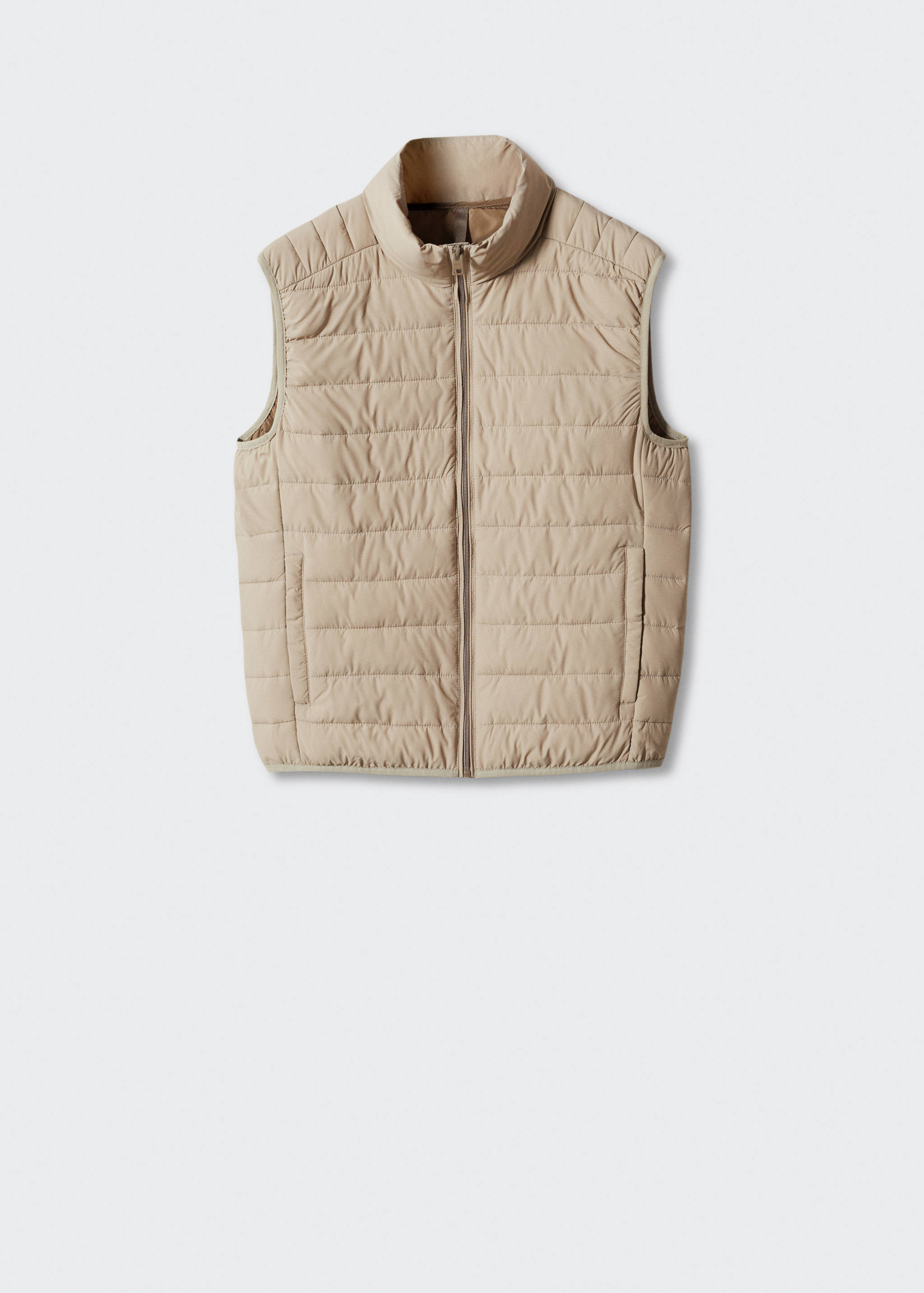 Ultra-light padded water-repellent waistcoat - Article without model