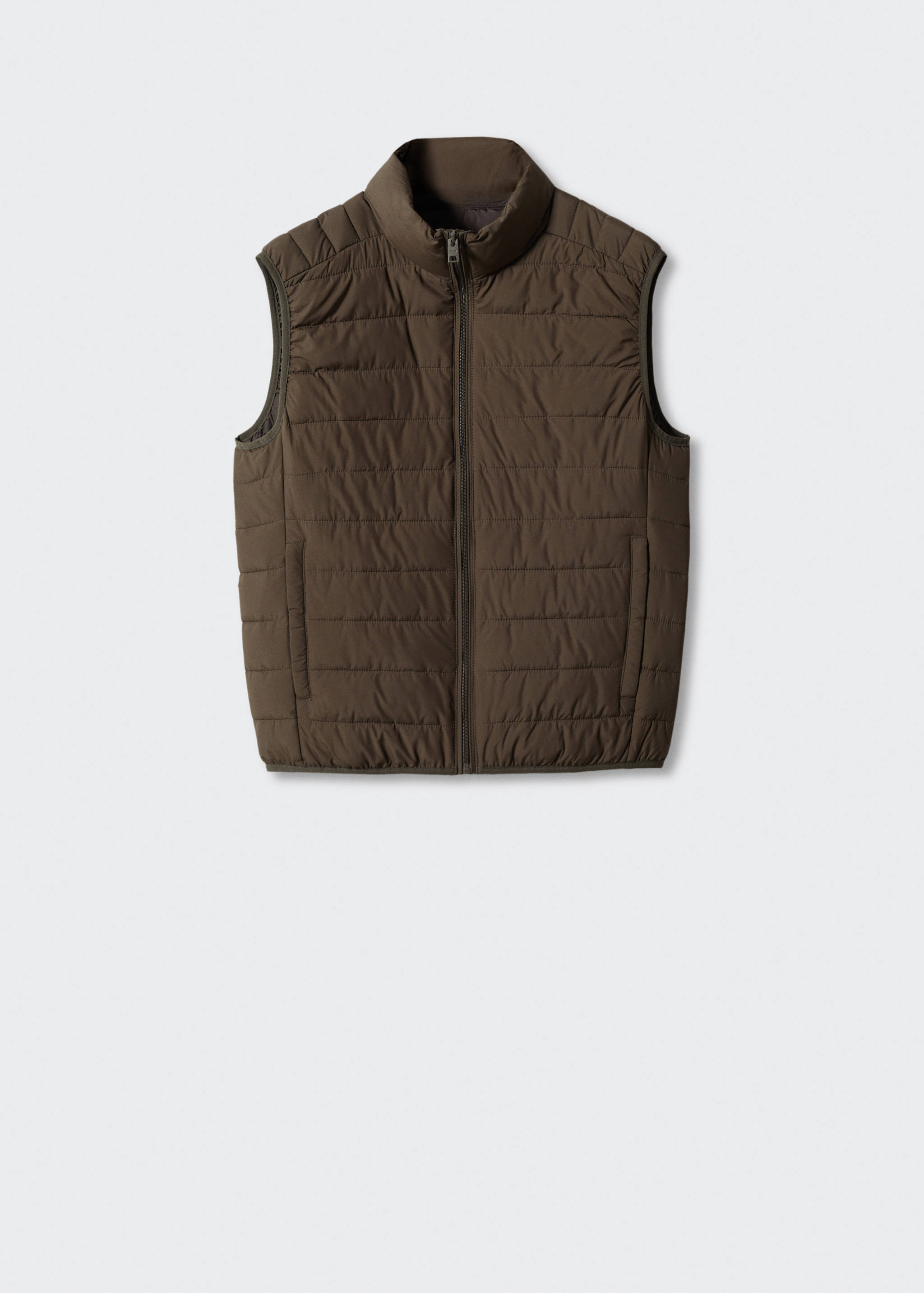 Ultra-light padded water-repellent waistcoat - Article without model