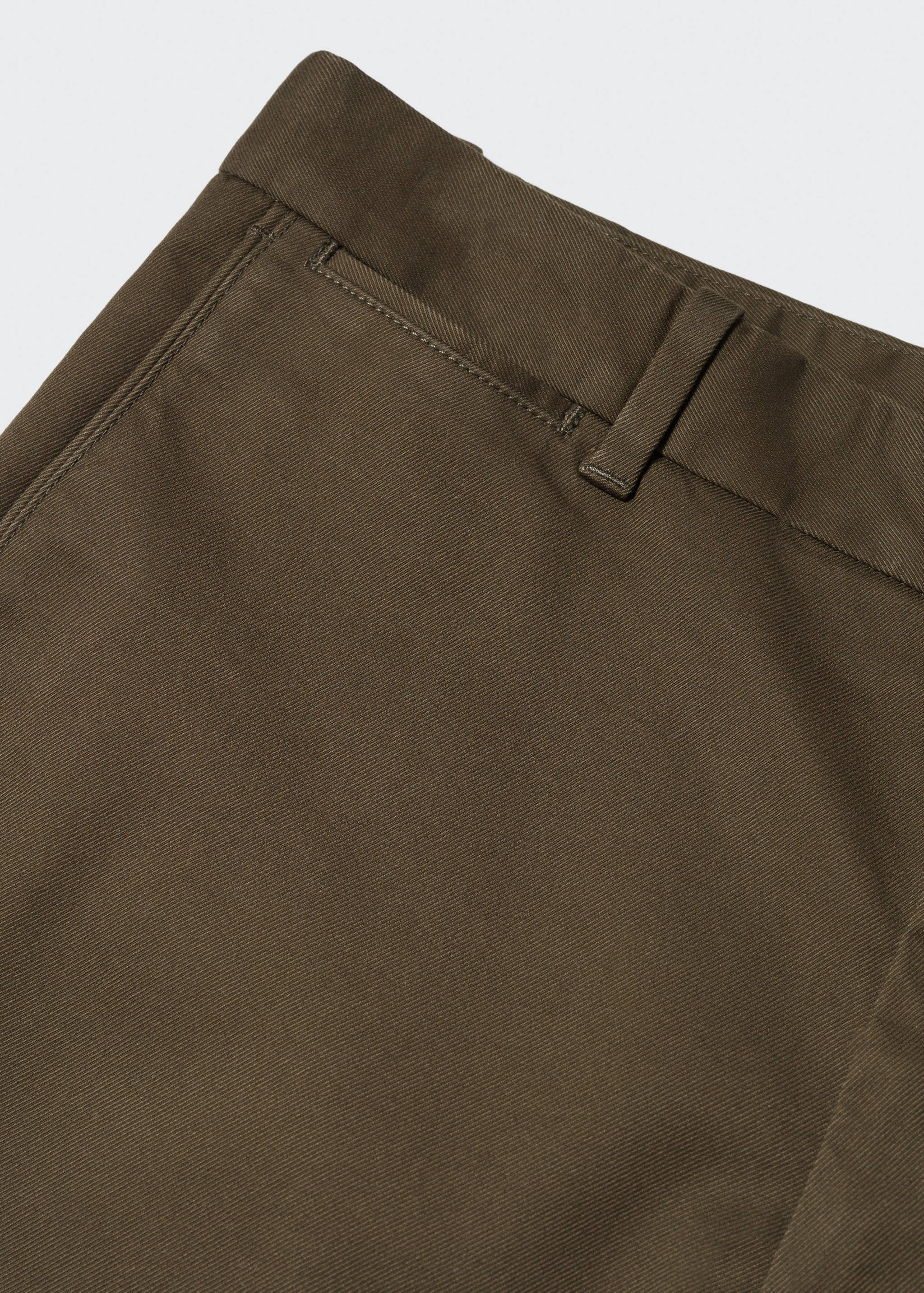 Slim fit serge chino trousers - Details of the article 8