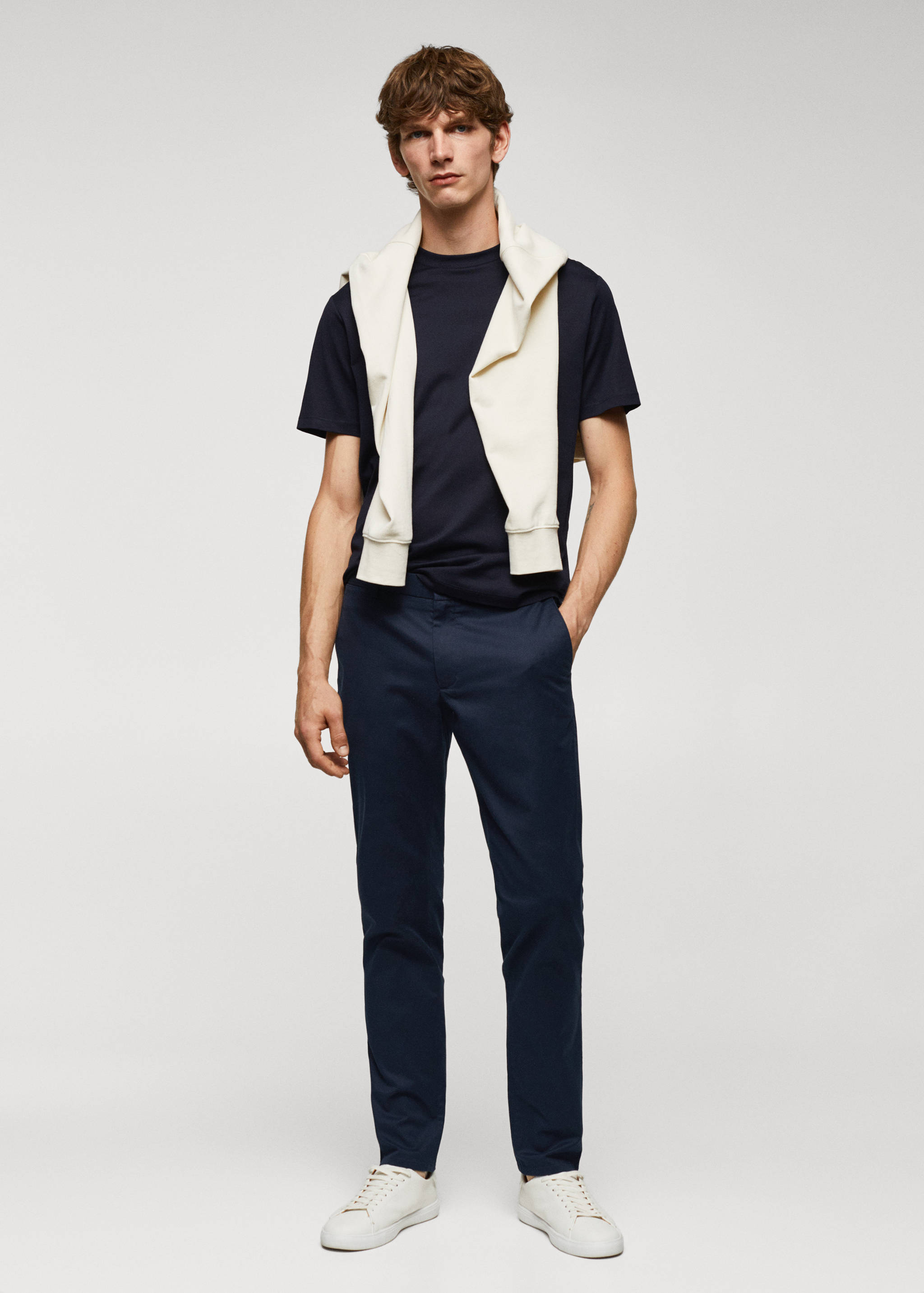 Pantalon chino slim fit serge - Plan général