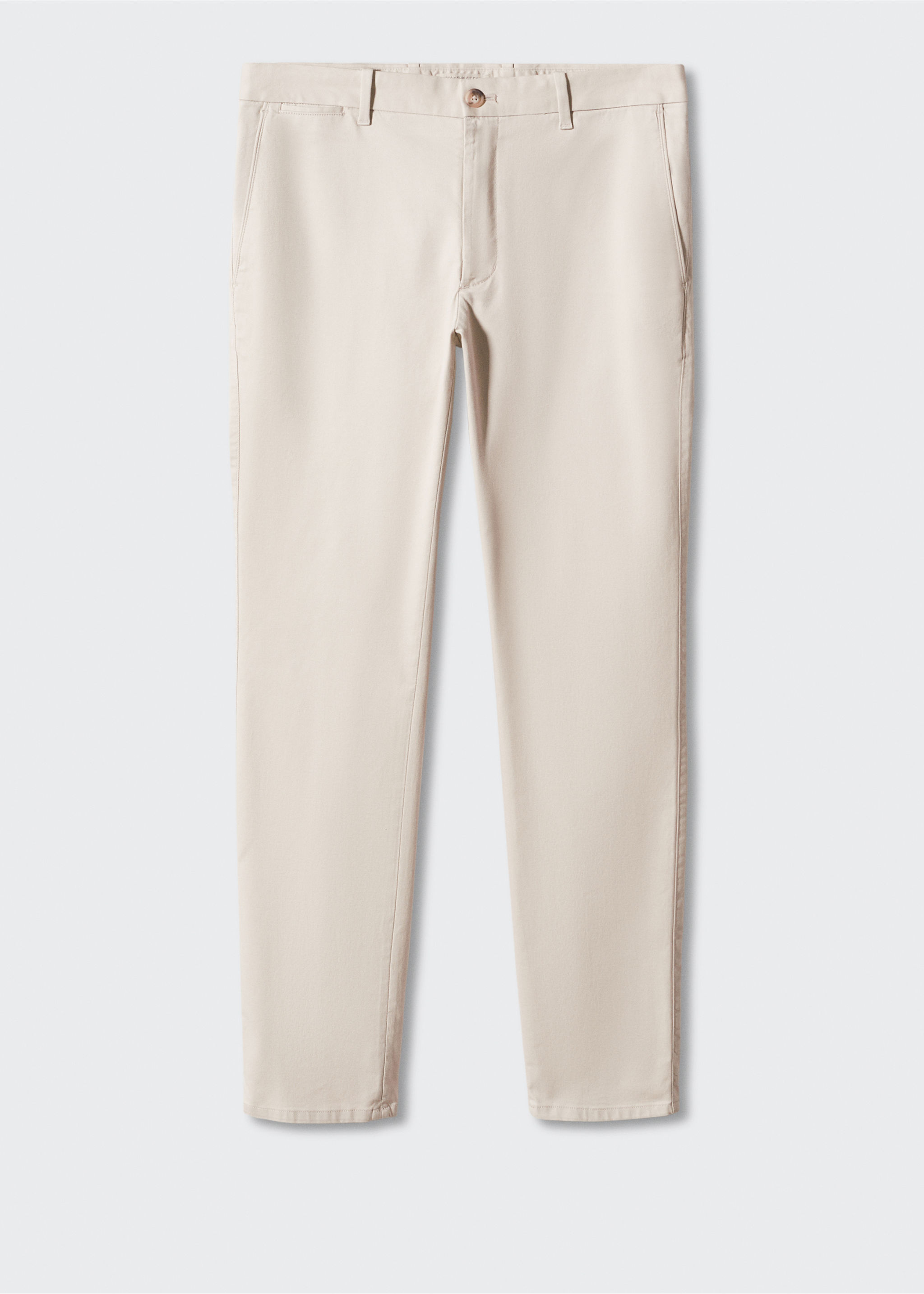 Παντελόνι τσίνο slim fit σερζ - Προϊόν χωρίς μοντέλο