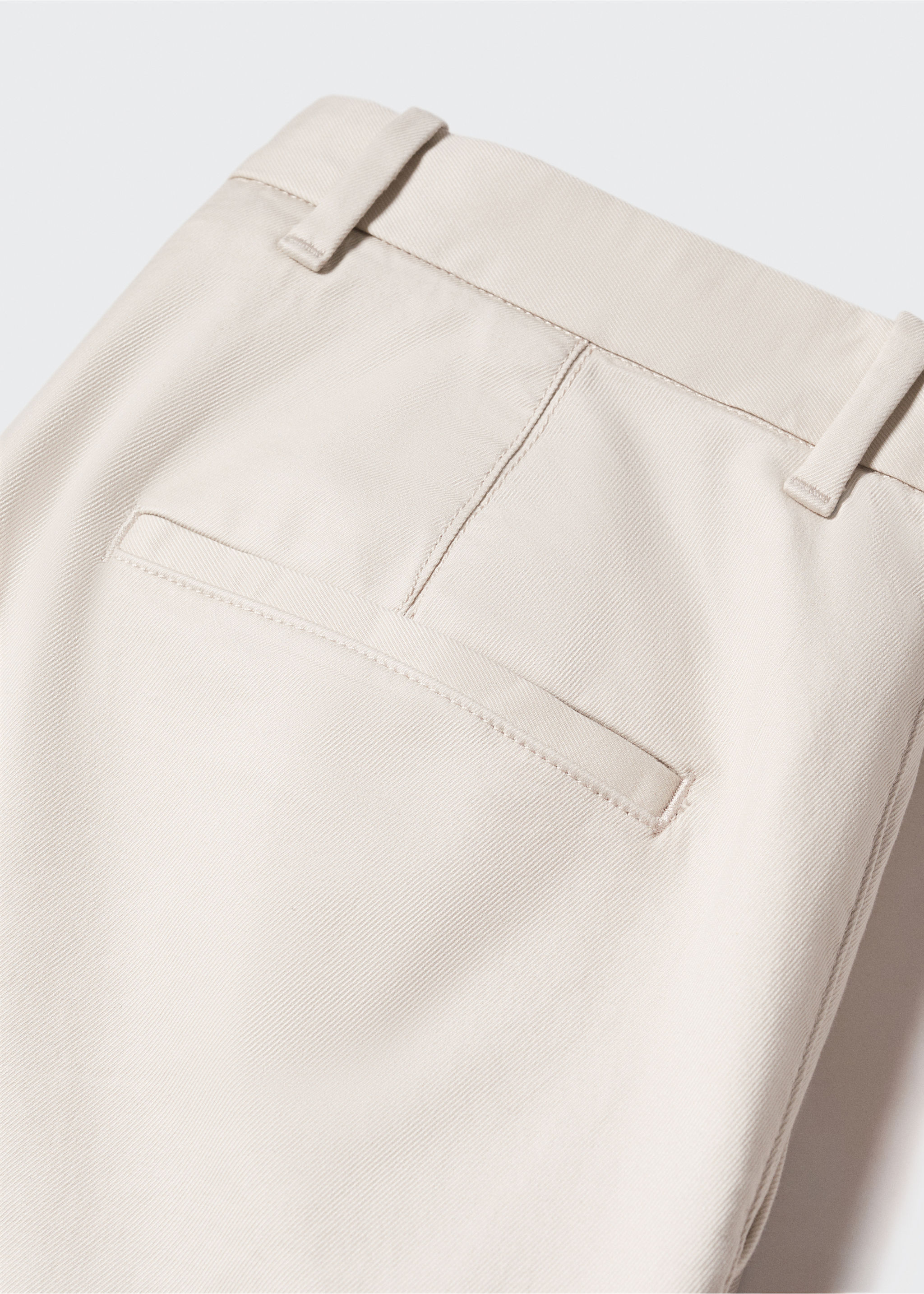 Παντελόνι τσίνο slim fit σερζ - Λεπτομέρεια του προϊόντος 8