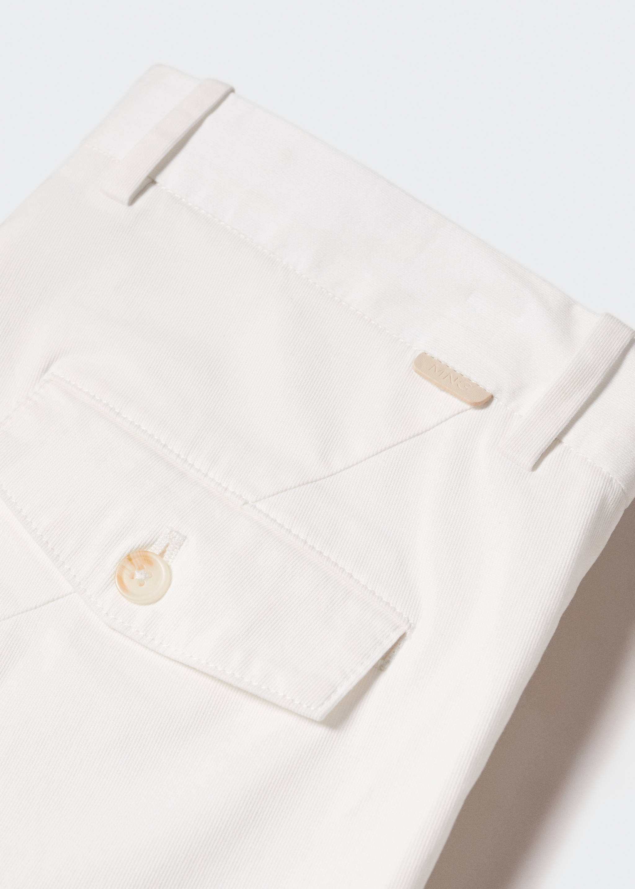 Slim Fit-Bundfaltenhose aus Baumwolle - Detail des Artikels 8