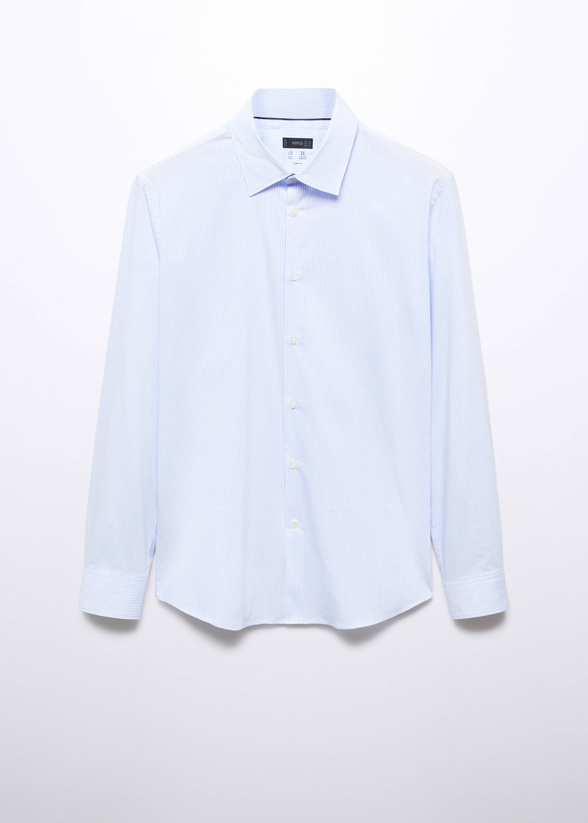 Slim fit stretch cotton suit shirt - Article without model