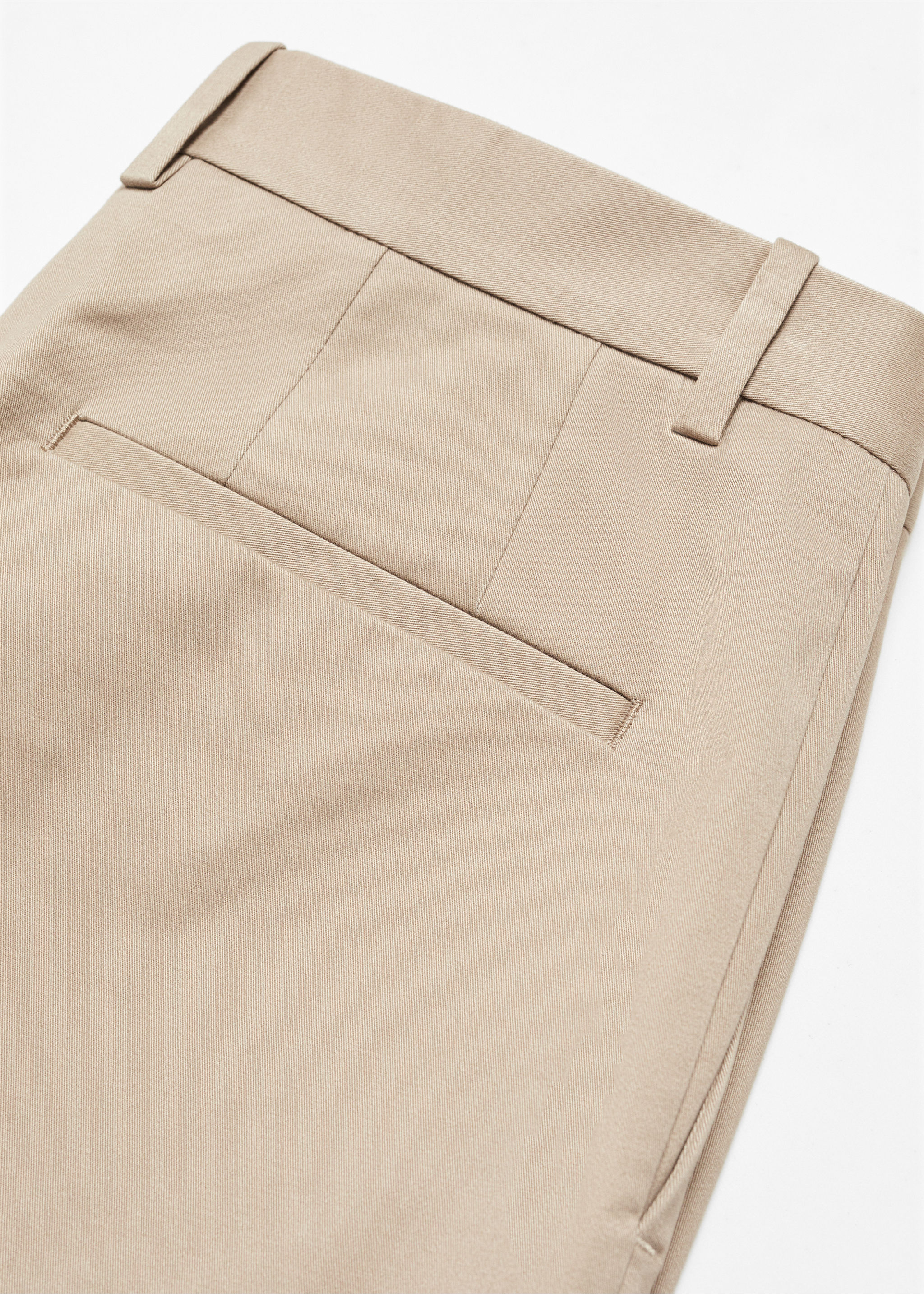 Slim-fit pleated cotton chinos - Details of the article 8