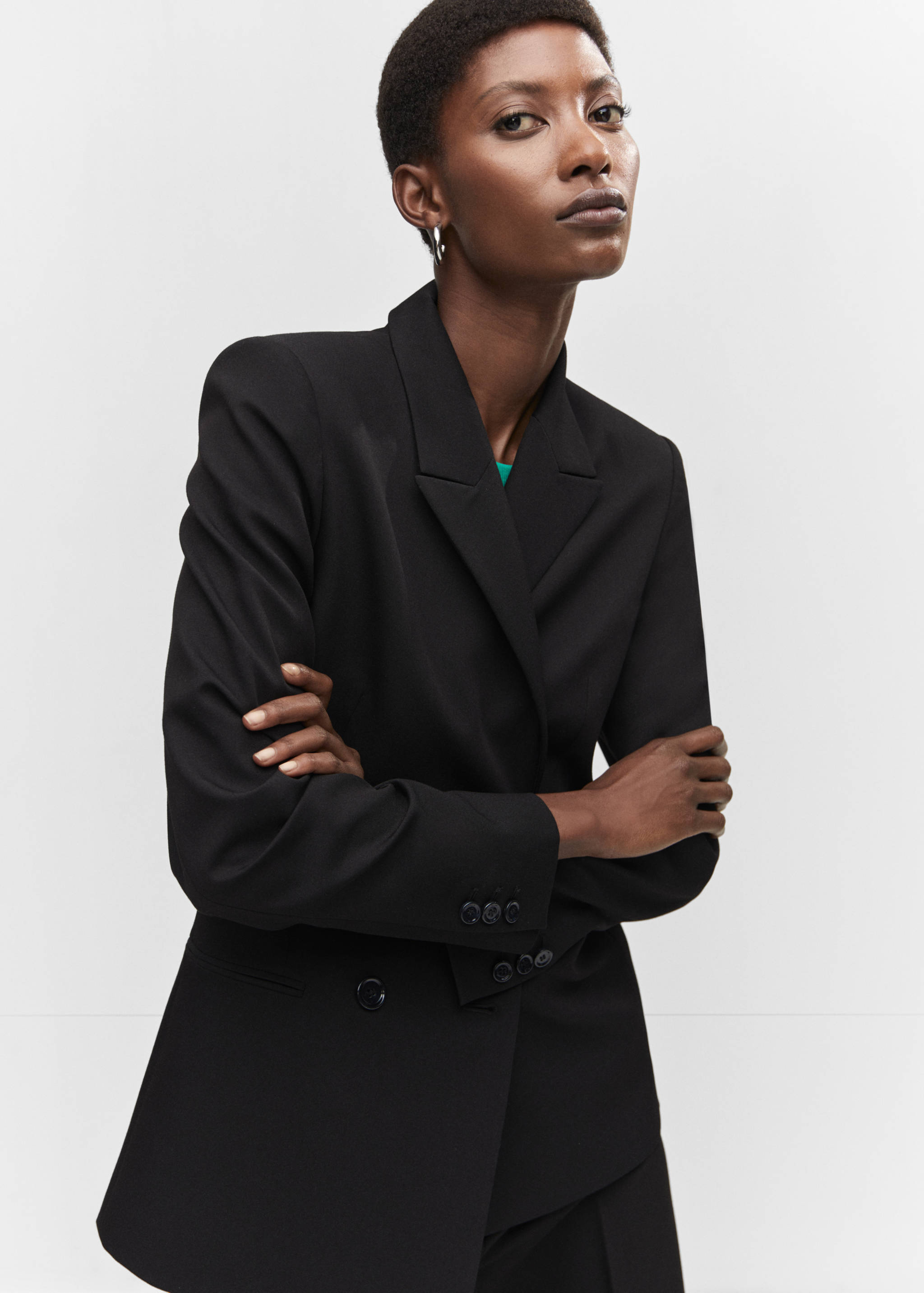 Double-breasted blazer - Details of the article 1