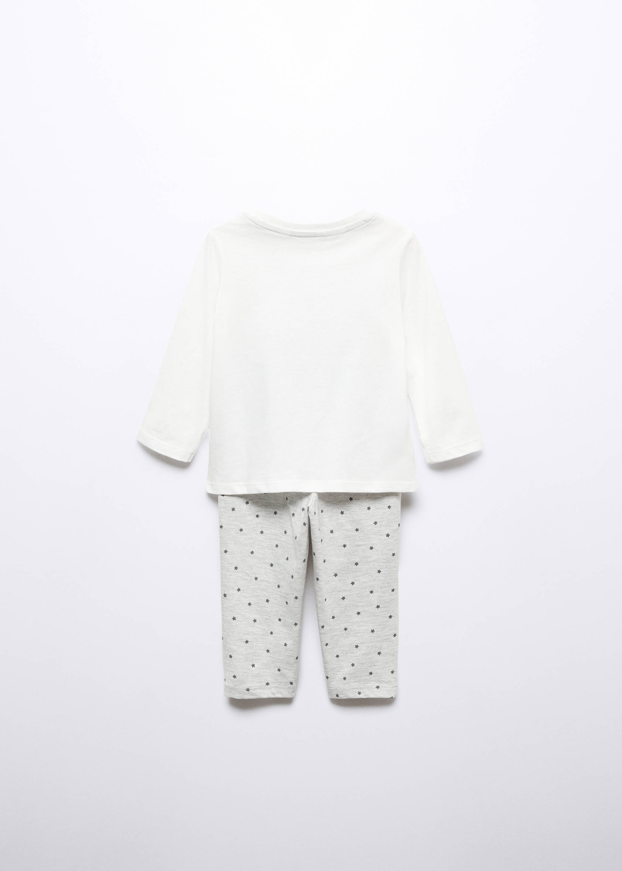 Langer, bedruckter Pyjama - Rückseite des Artikels