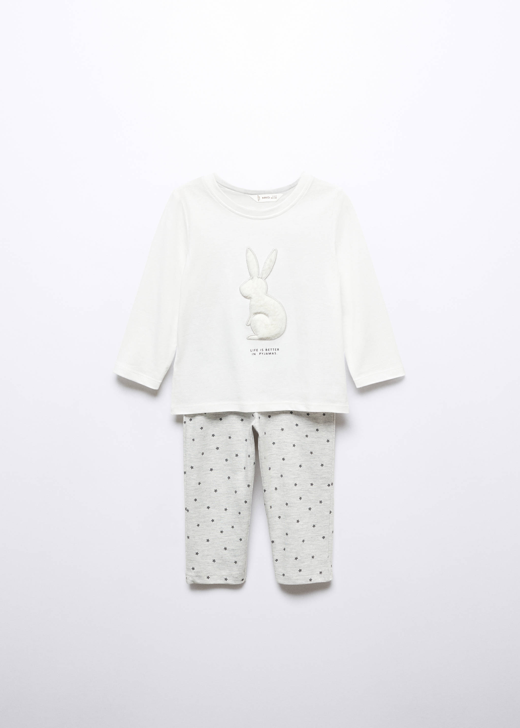 Langer, bedruckter Pyjama - Artikel ohne Model