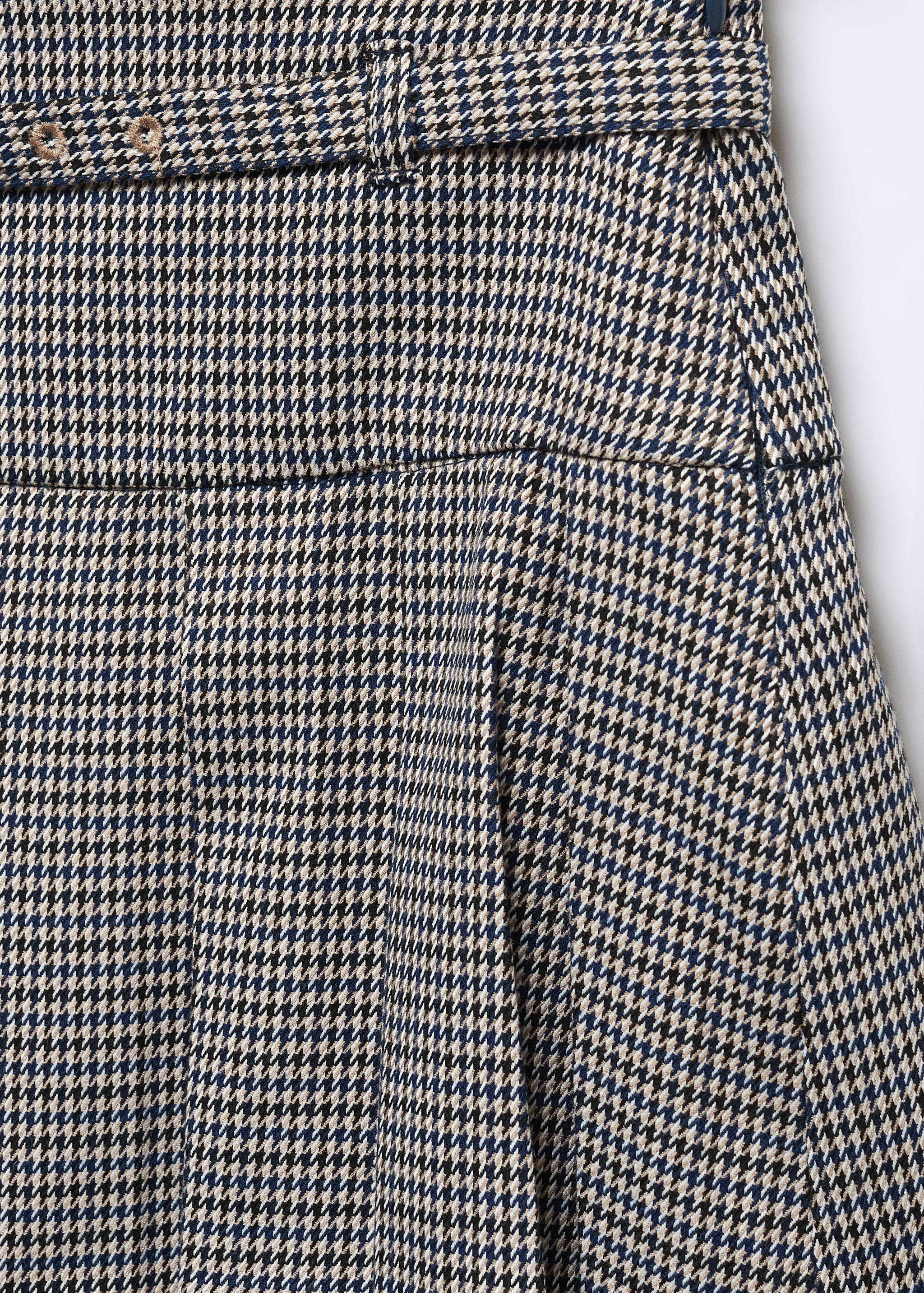 Houndstooth belt miniskirt - Details of the article 8