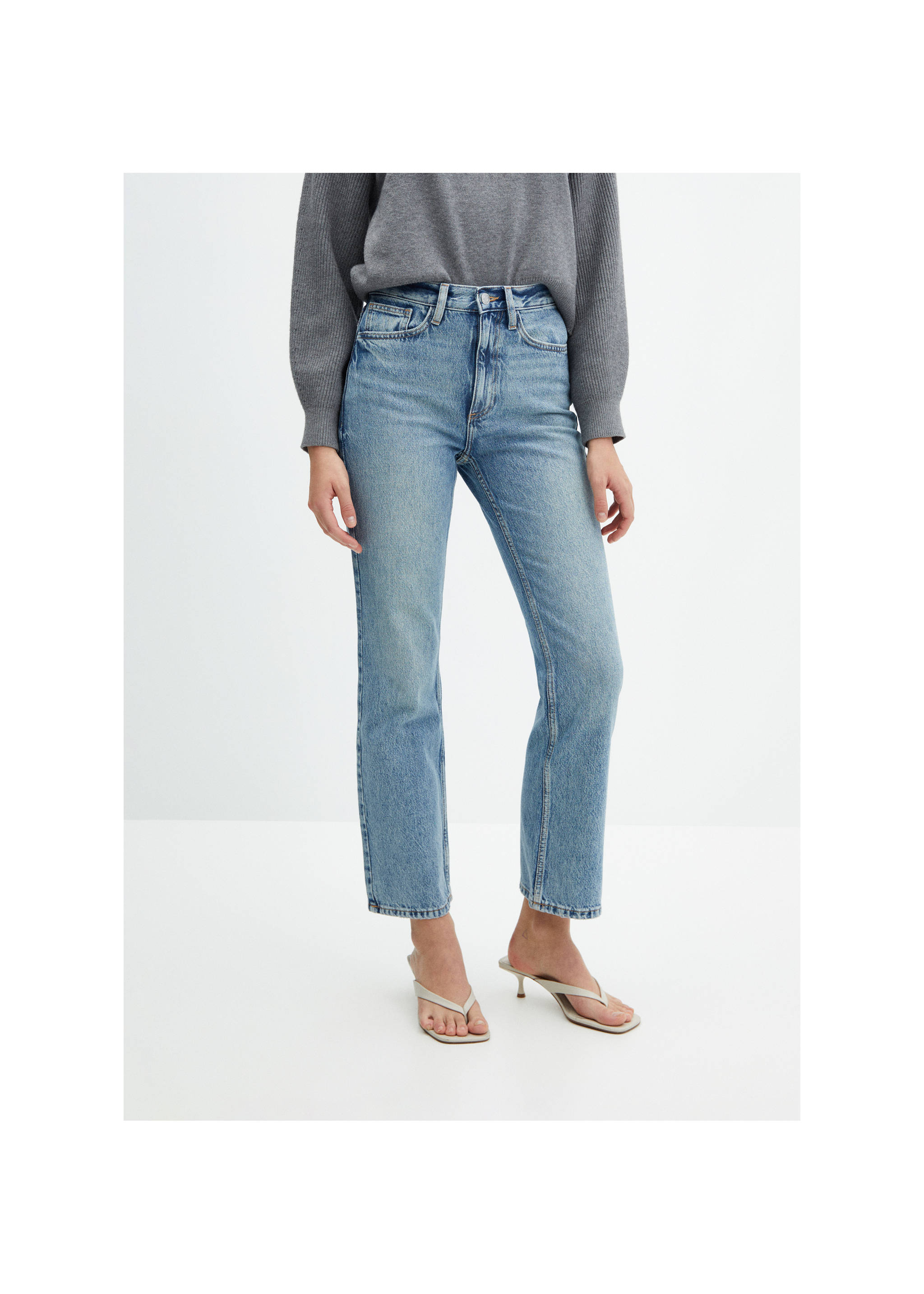 Mid-rise straight jeans - Medium plane, Medium Vintage Blue. Ref: 57044408-00.