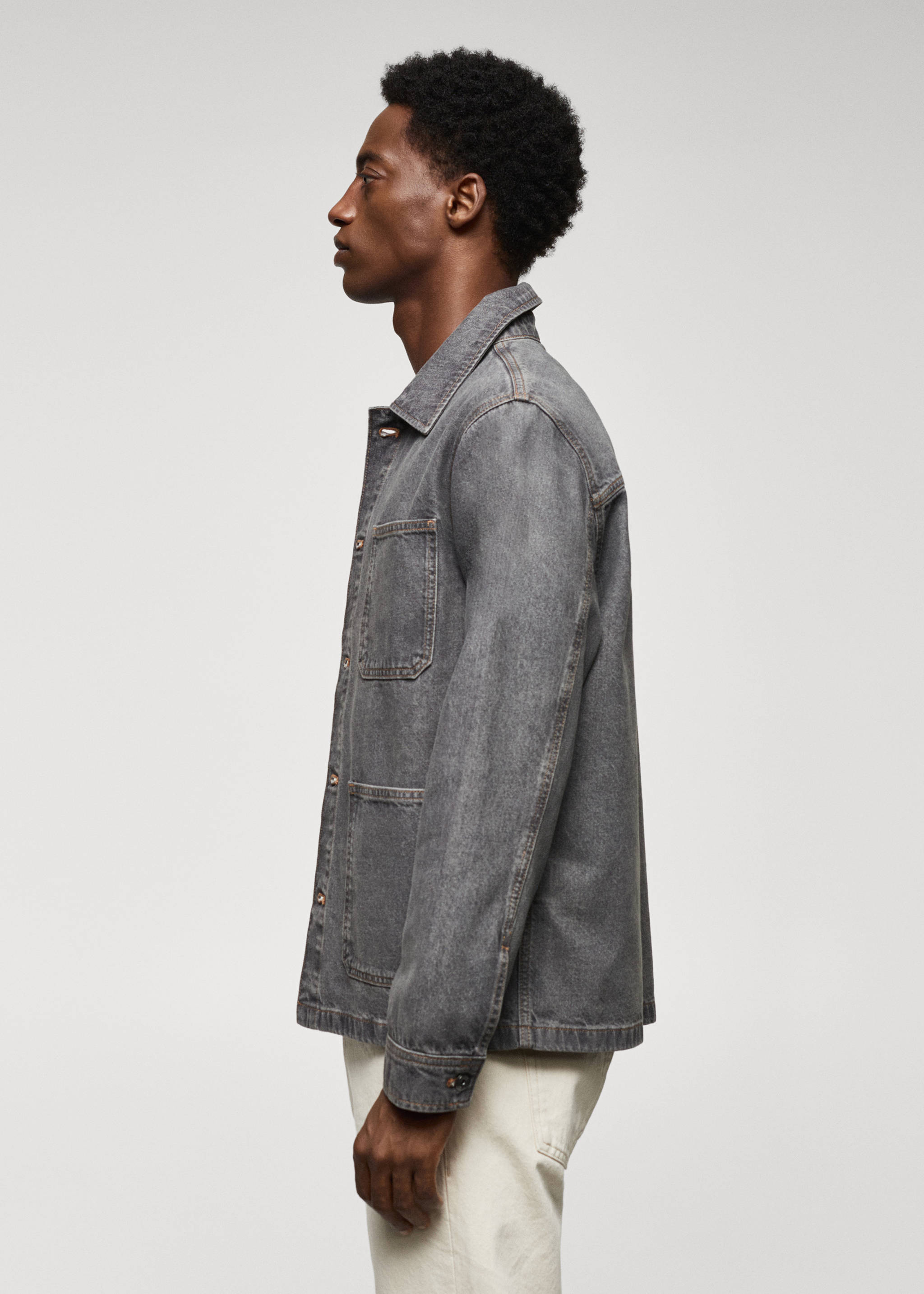 Surchemise en jean coton poches - Détail de l'article 2