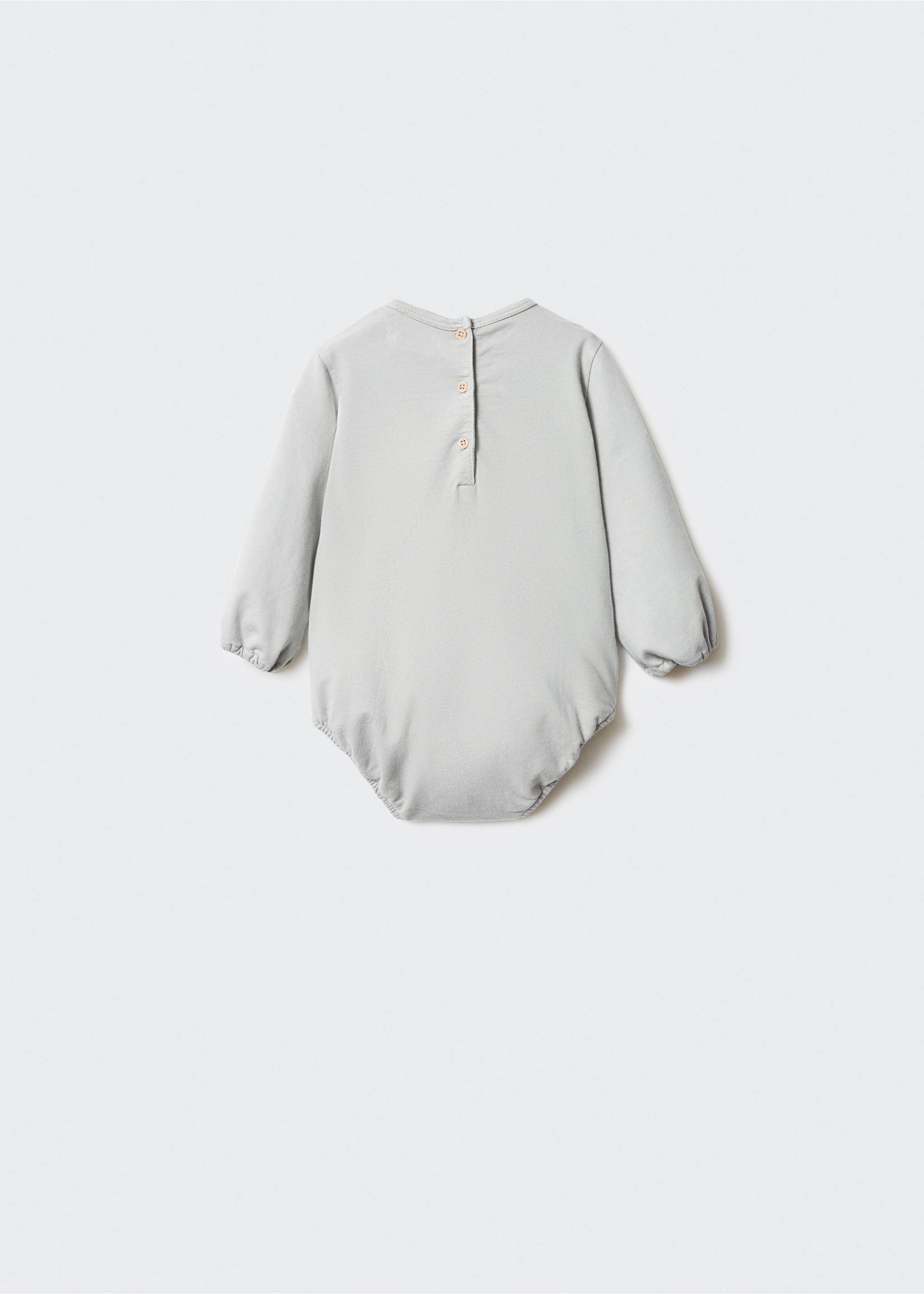 Langarm-Body - Rückseite des Artikels, Pastellgrün. Ref: 57044427-00.