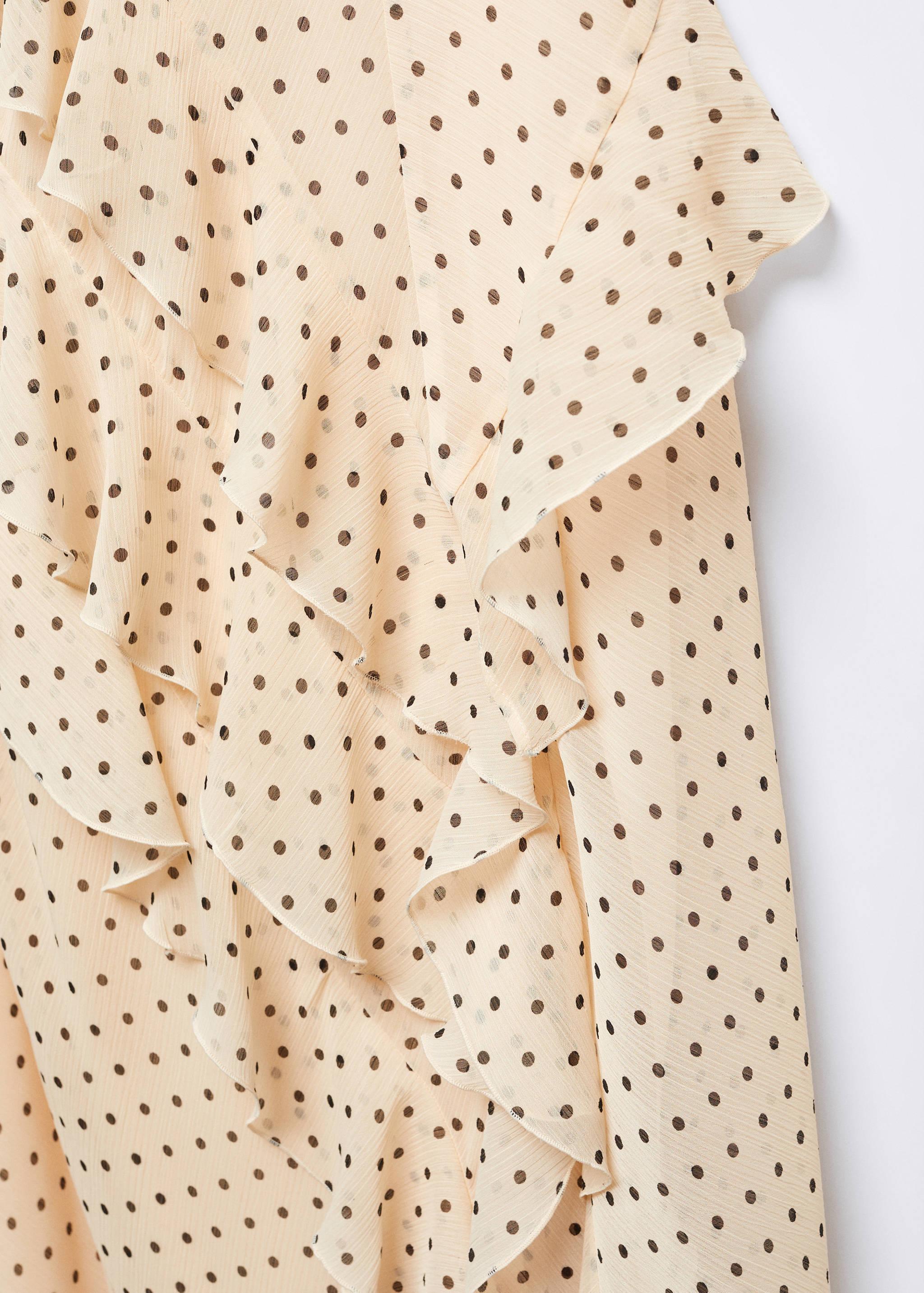 Polka-dot dress with ruffles - Details of the article 8