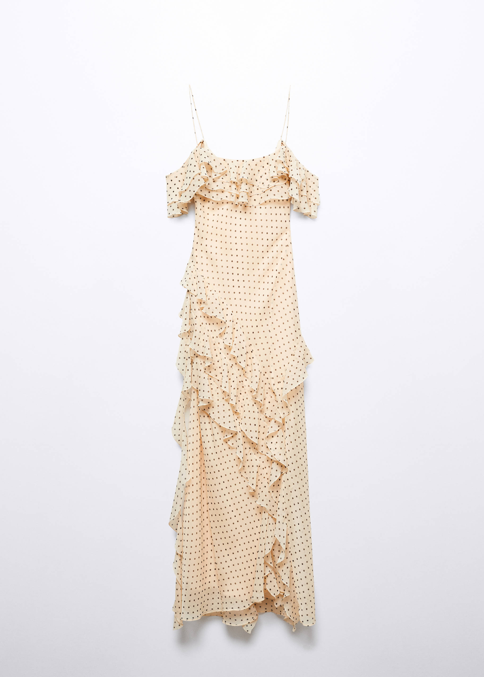 Polka-dot dress with ruffles - Article without model