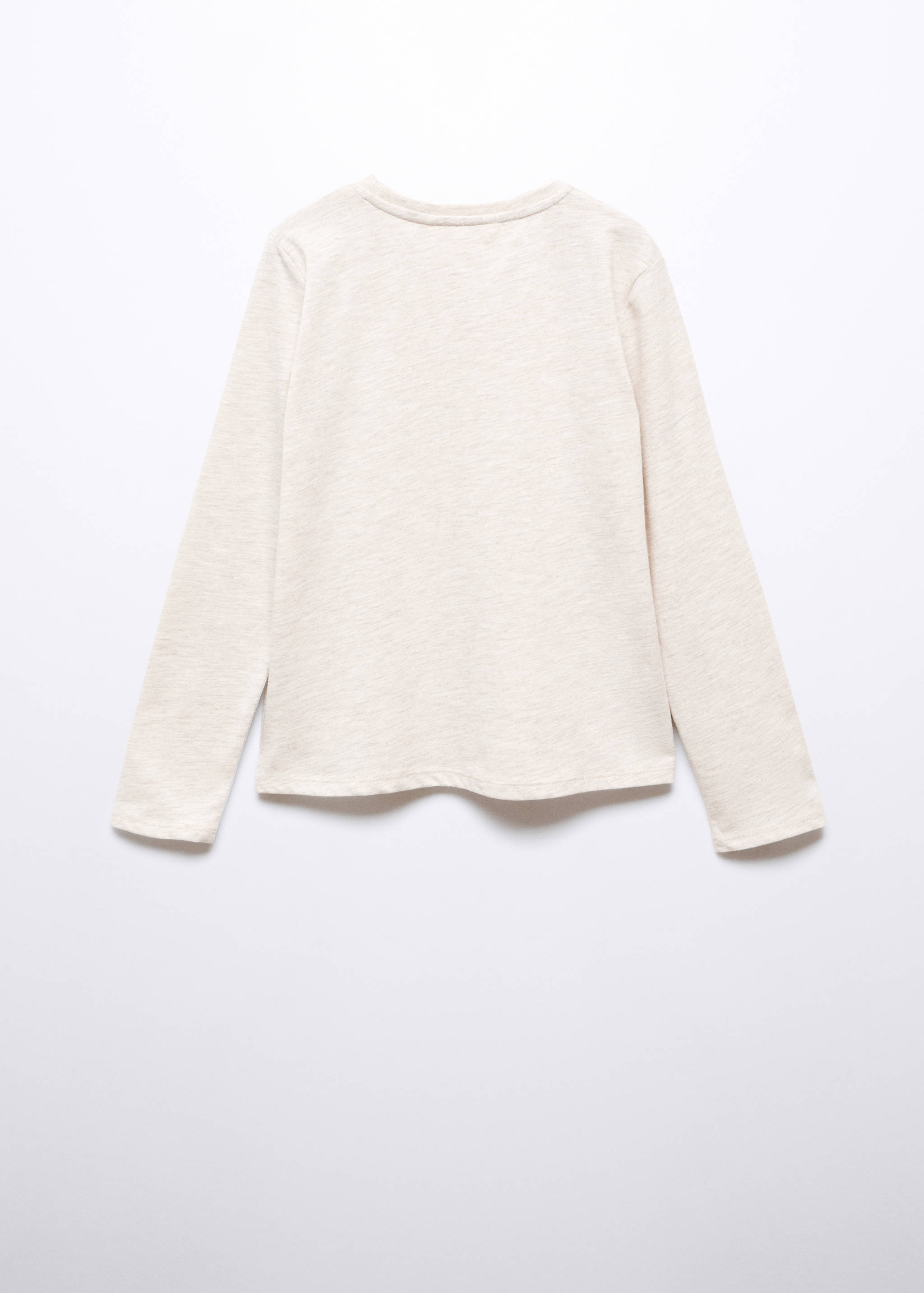 Long-sleeved t-shirt with message - Reverse of the article