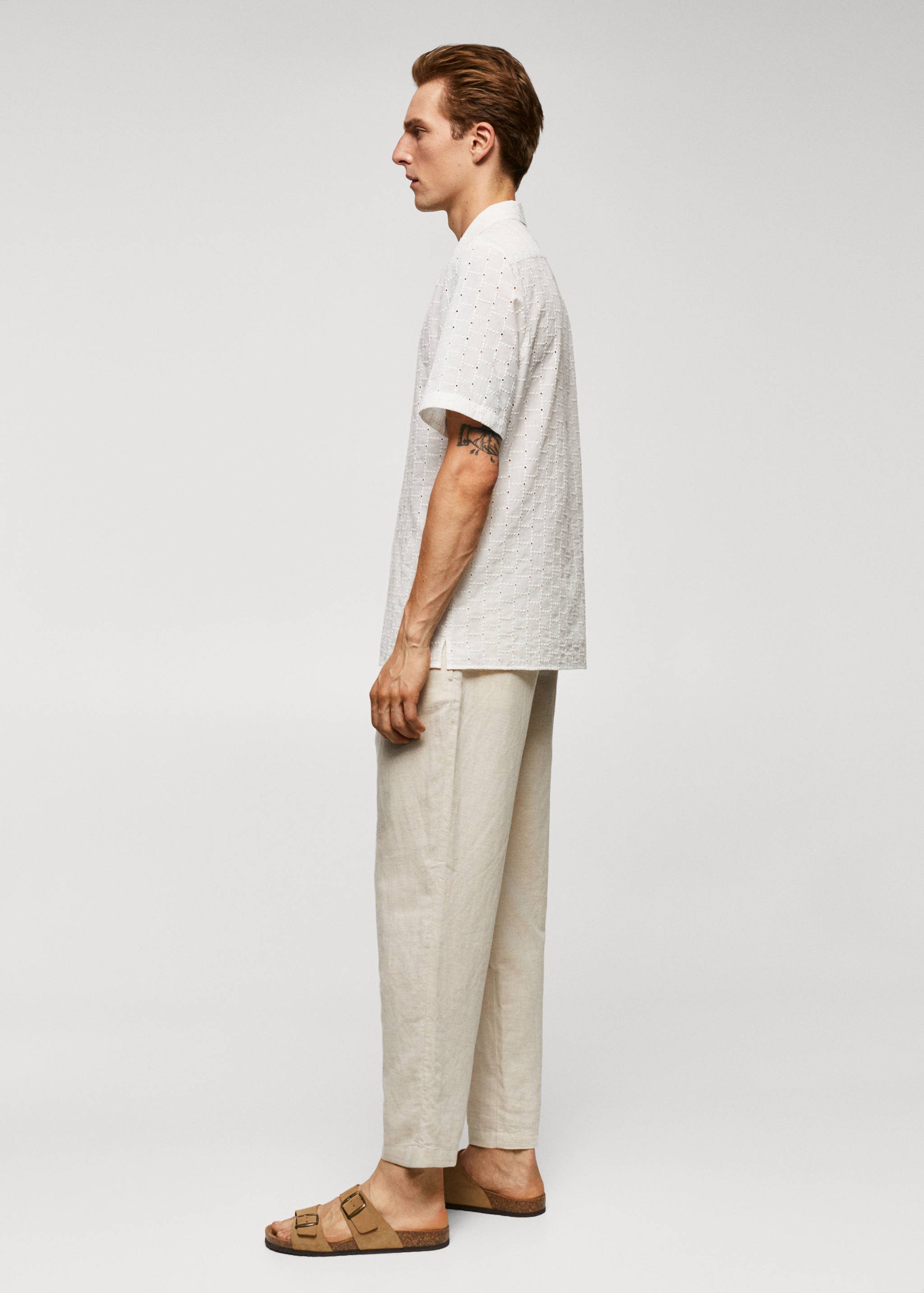 Koszula z kołnierzykiem bowling z haftem - Szczegóły artykułu 2