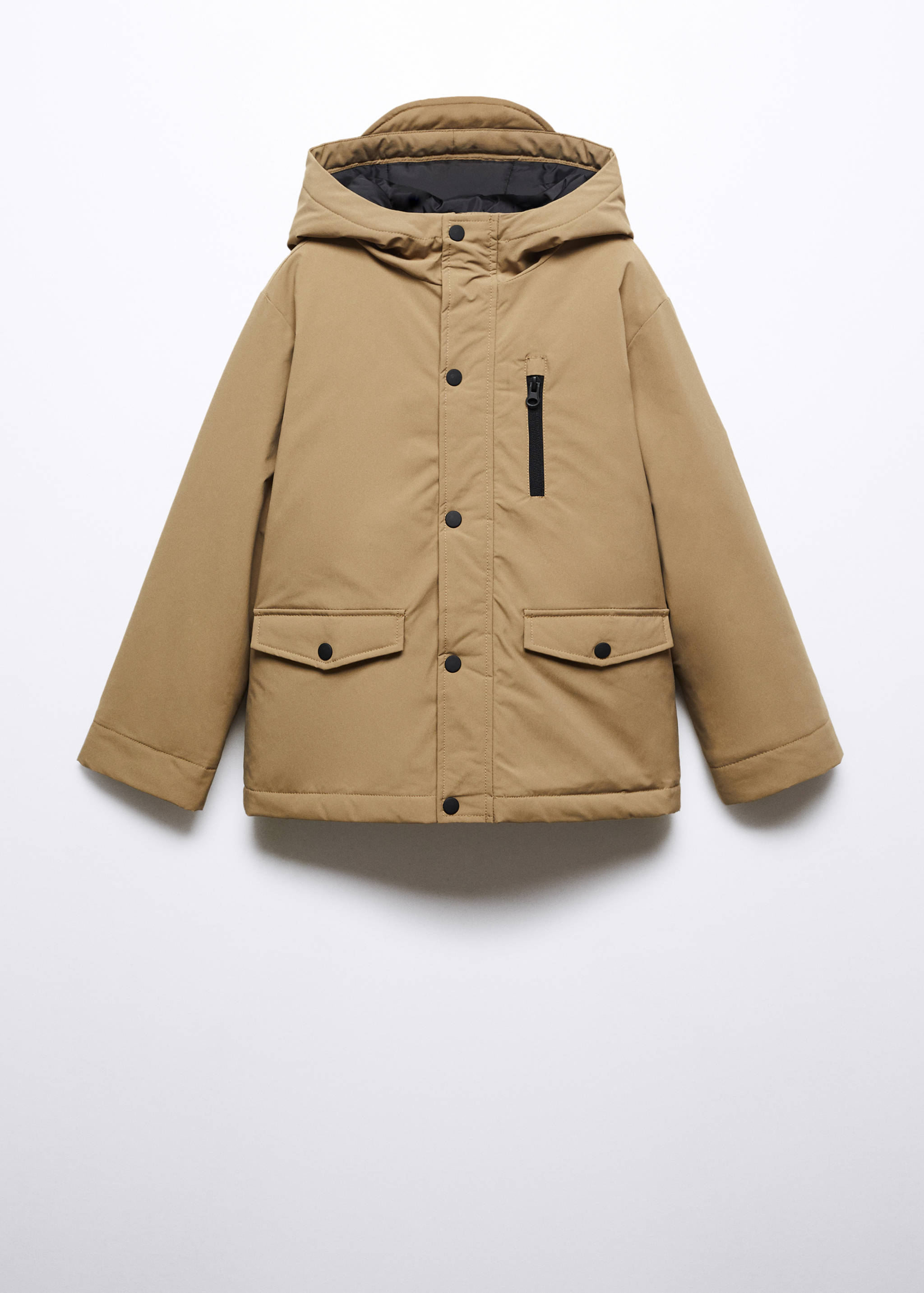 Pockets hooded coat - Article without model