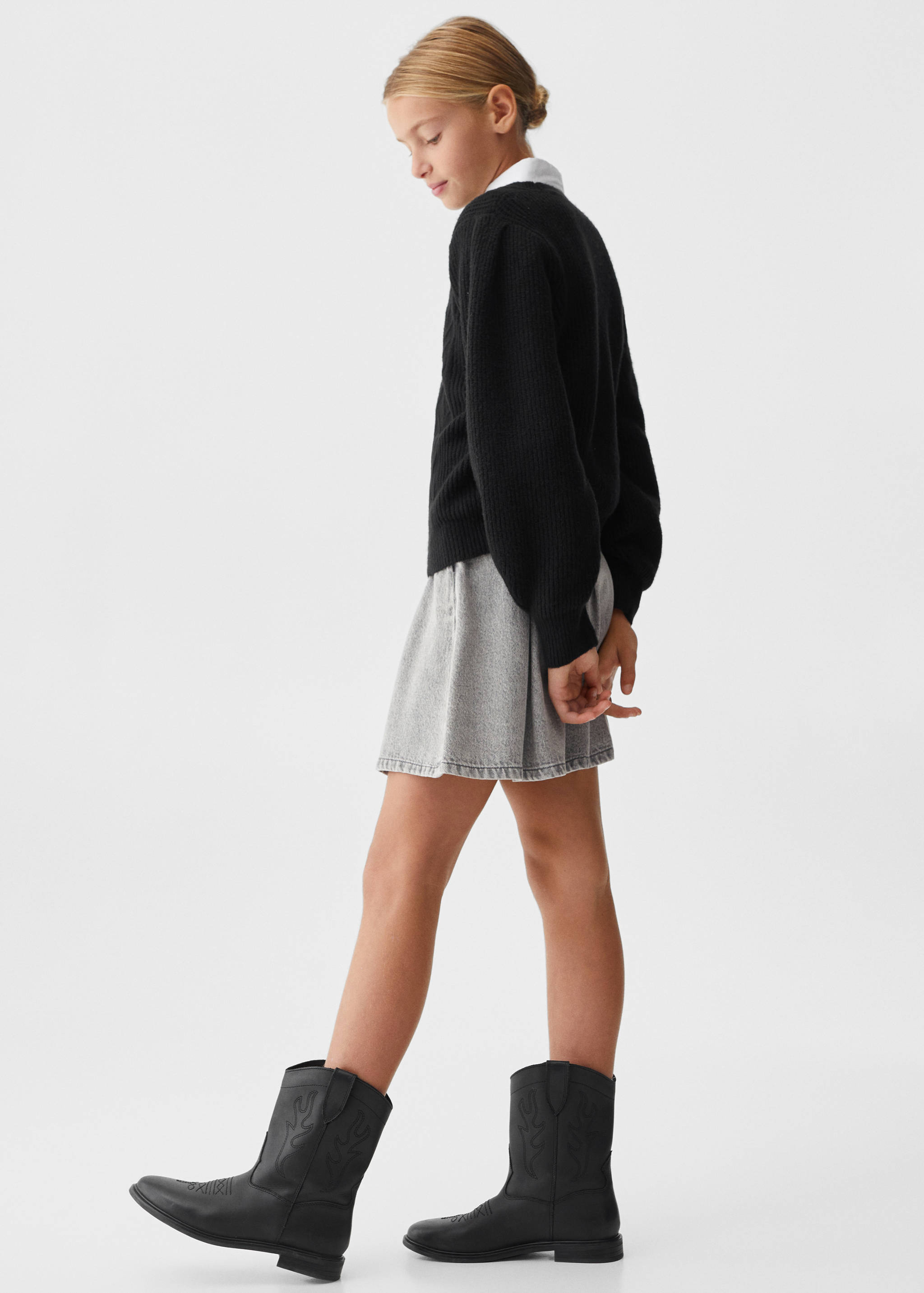 Bota piel cowboy - Plano general