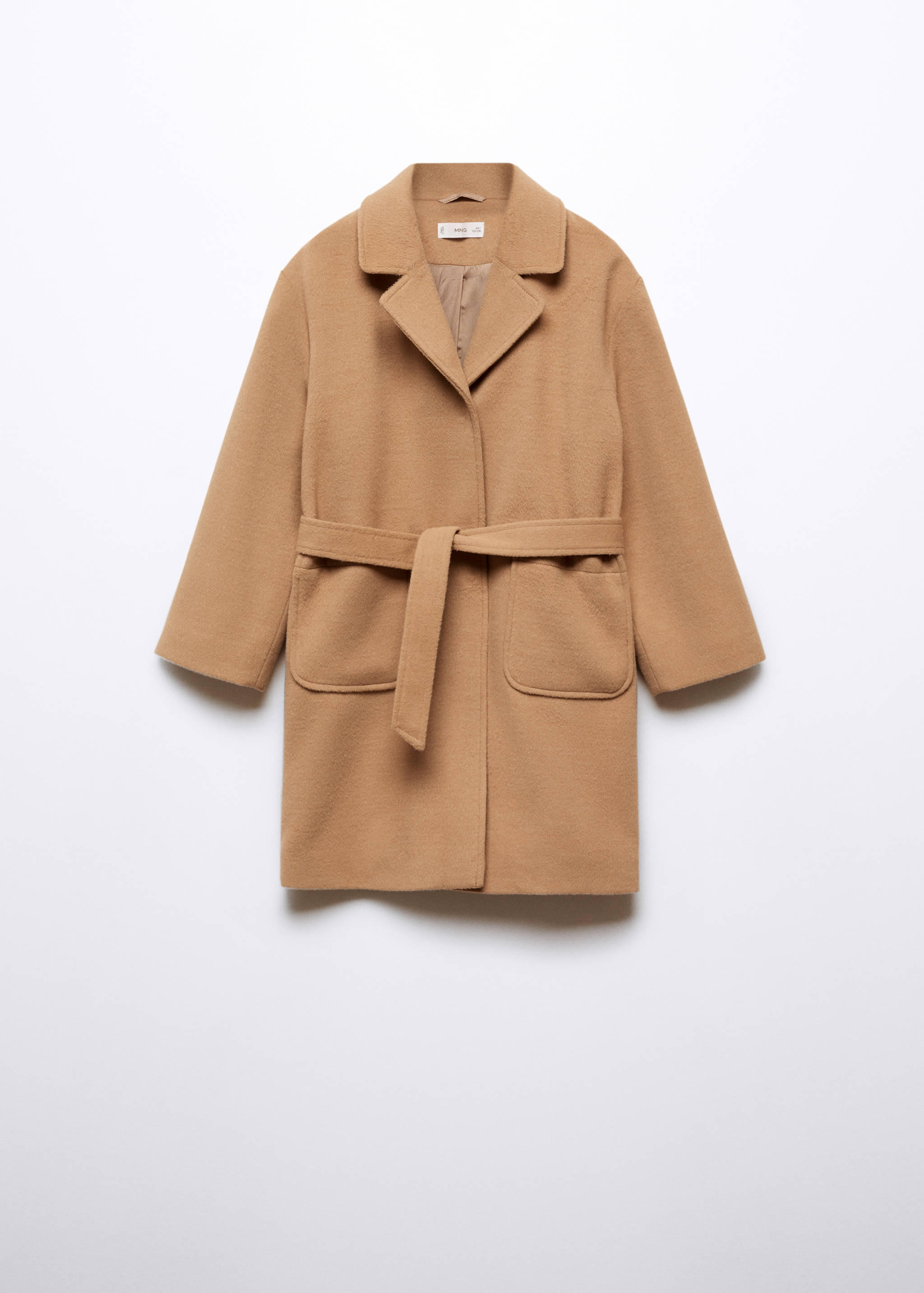 Coat with lapels and belt - Article without model