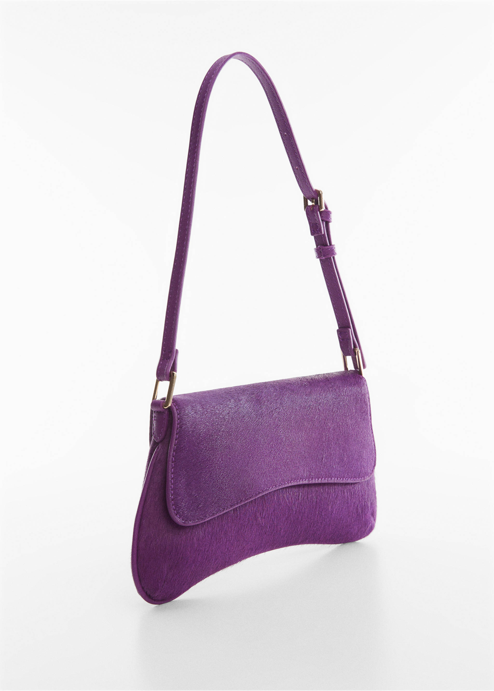 Flap leather bag - Medium plane, Purple. Ref: 57044776-00.