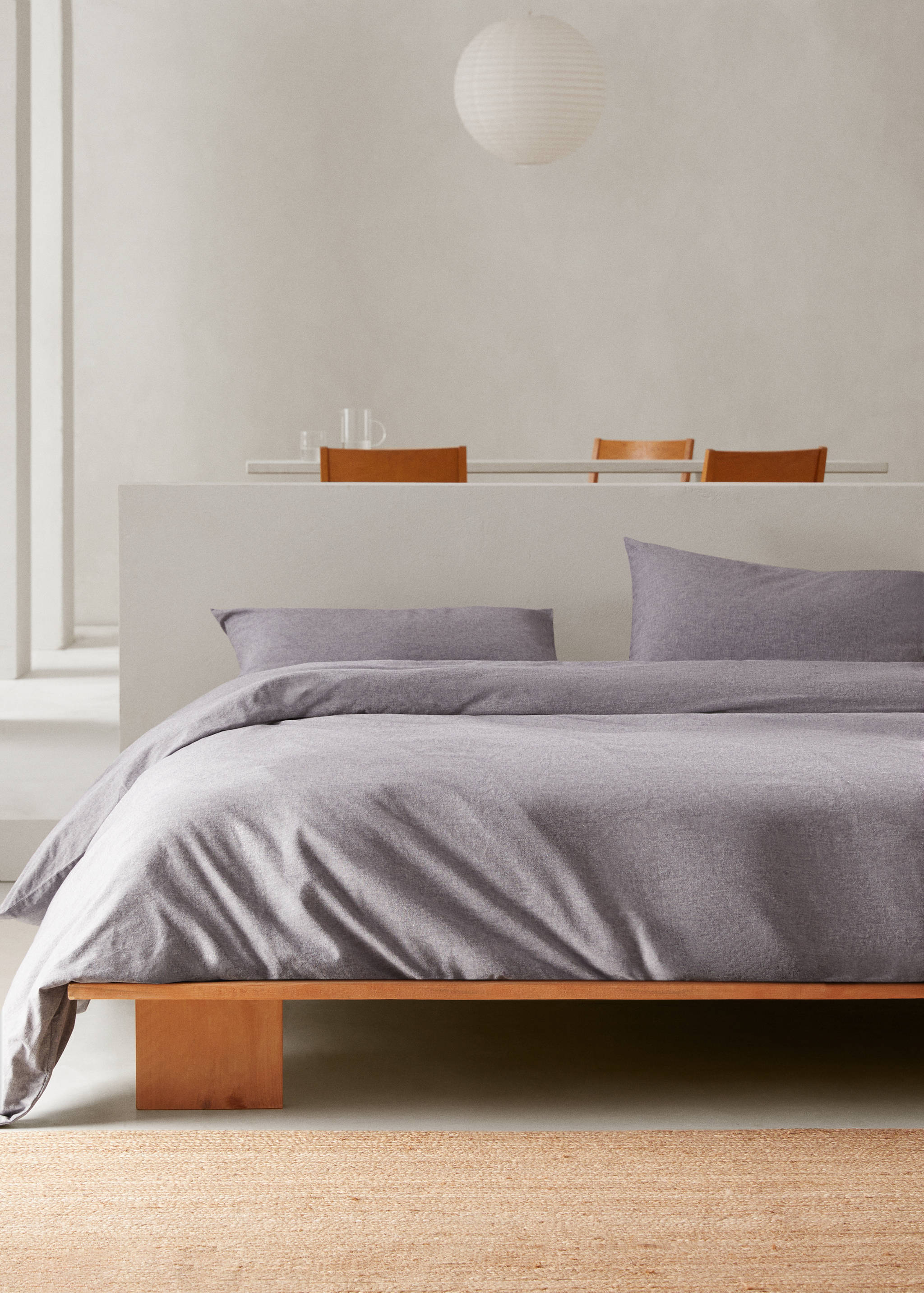Denim-colour duvet cover Single bed - General plane