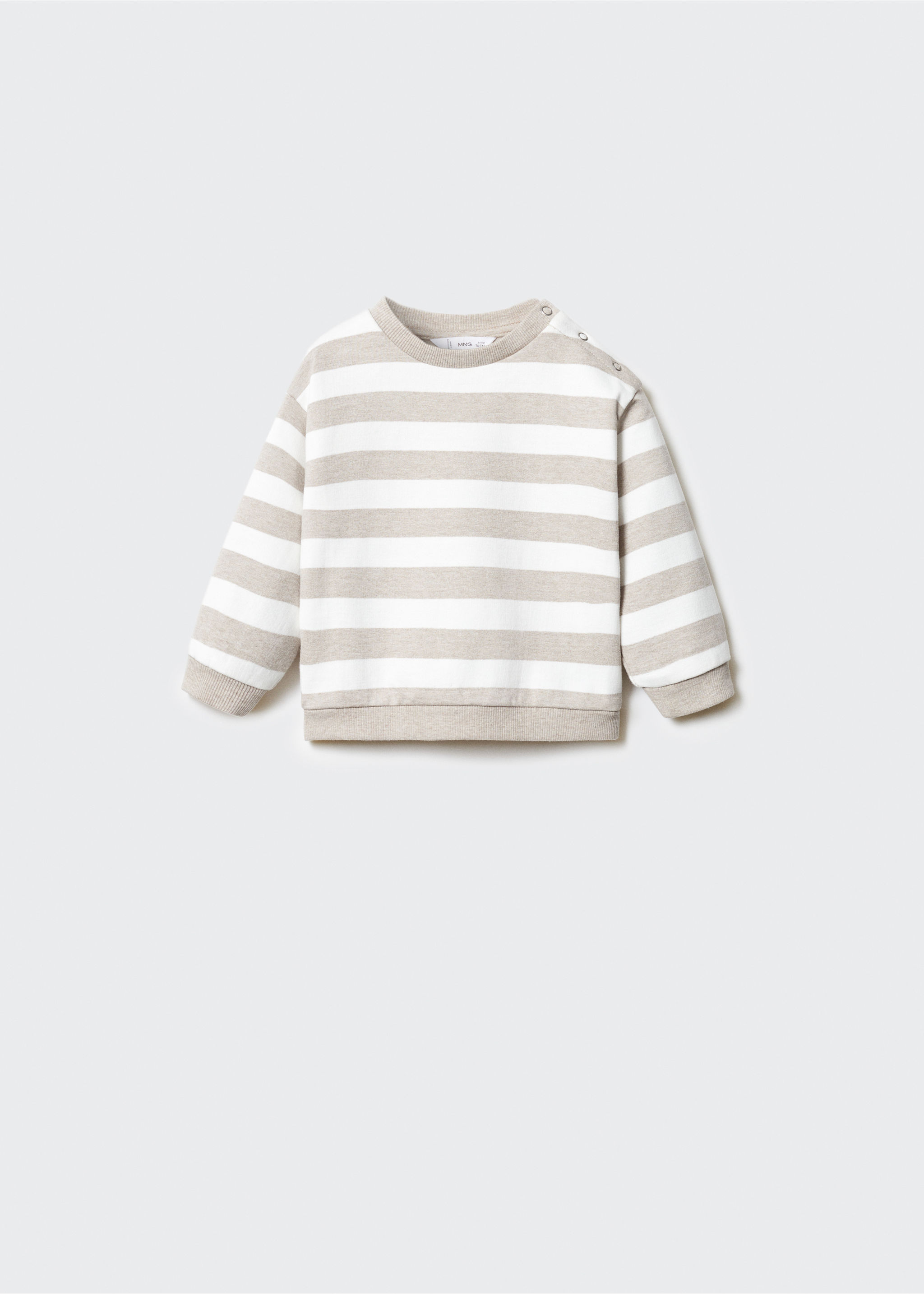 Sweat-shirt coton rayures - Article sans modèle