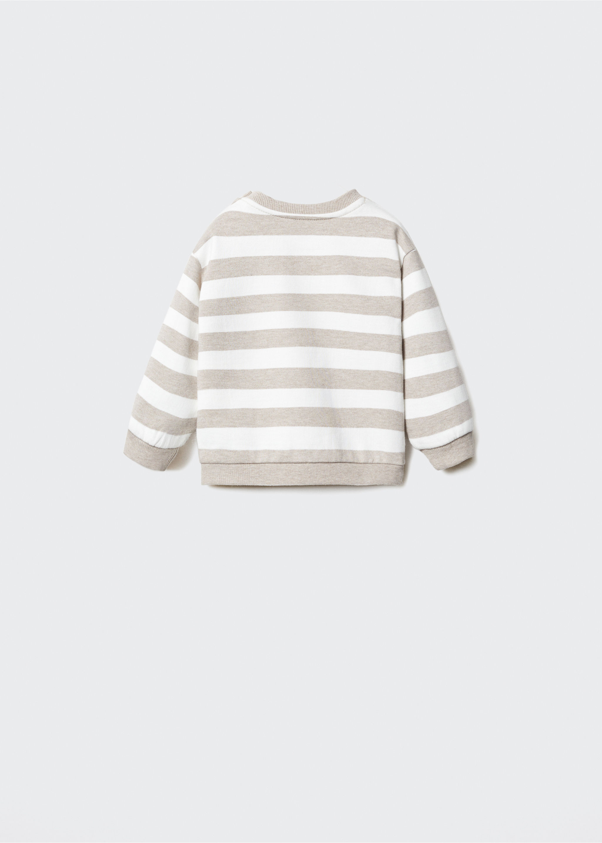 Sweat-shirt coton rayures - Verso de l’article
