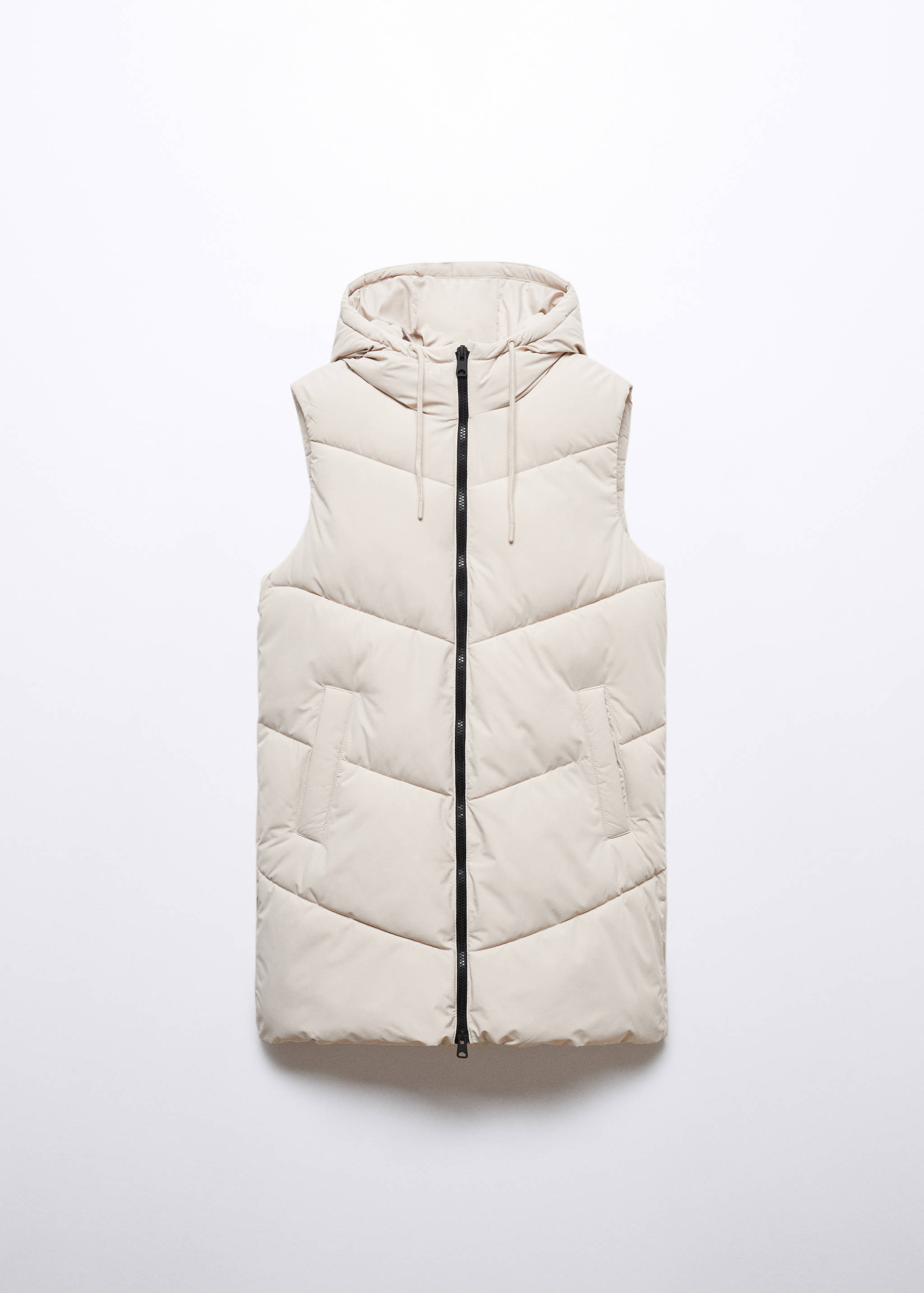 Long puffer vest - Article without model