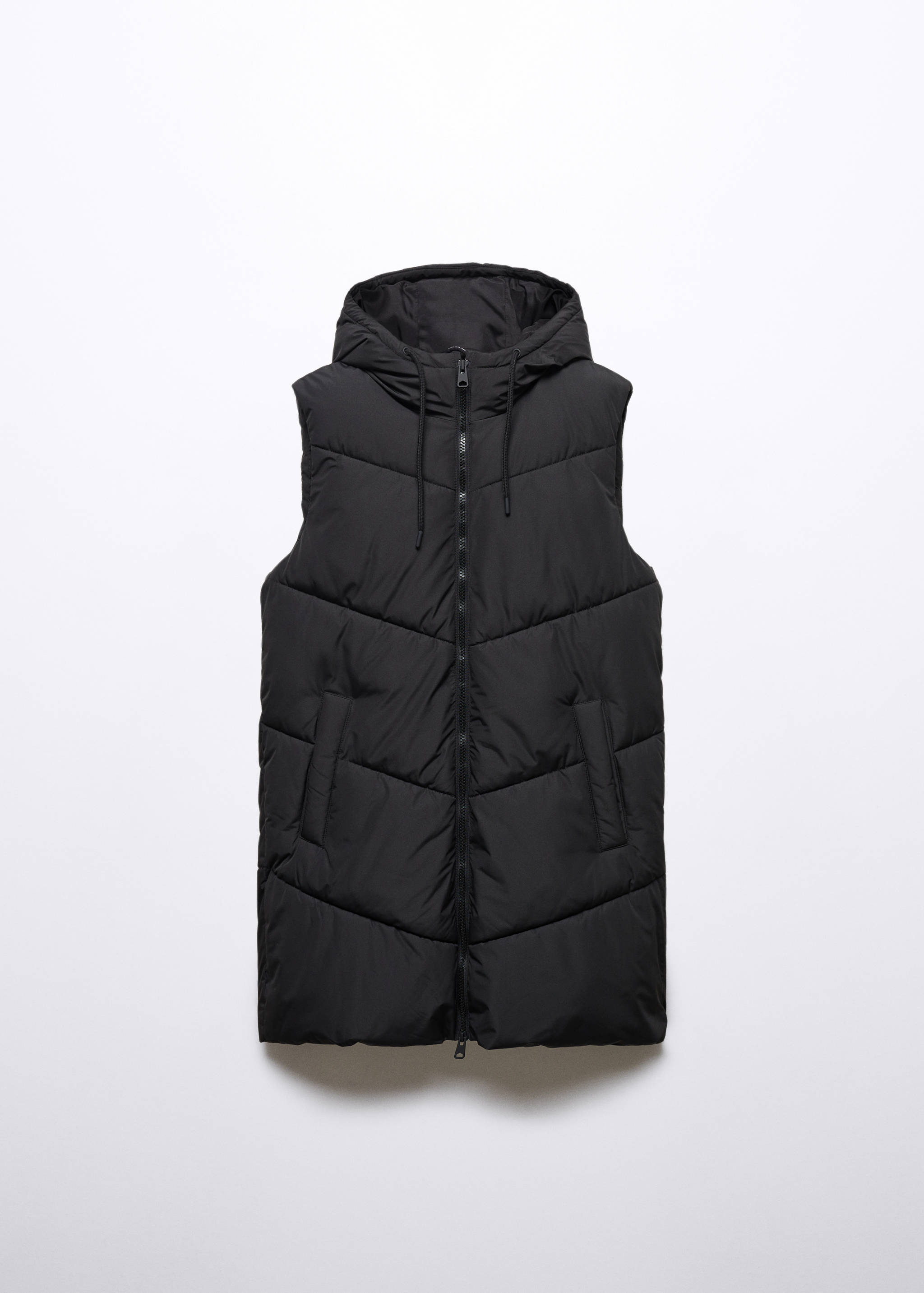 Long puffer vest - Article without model
