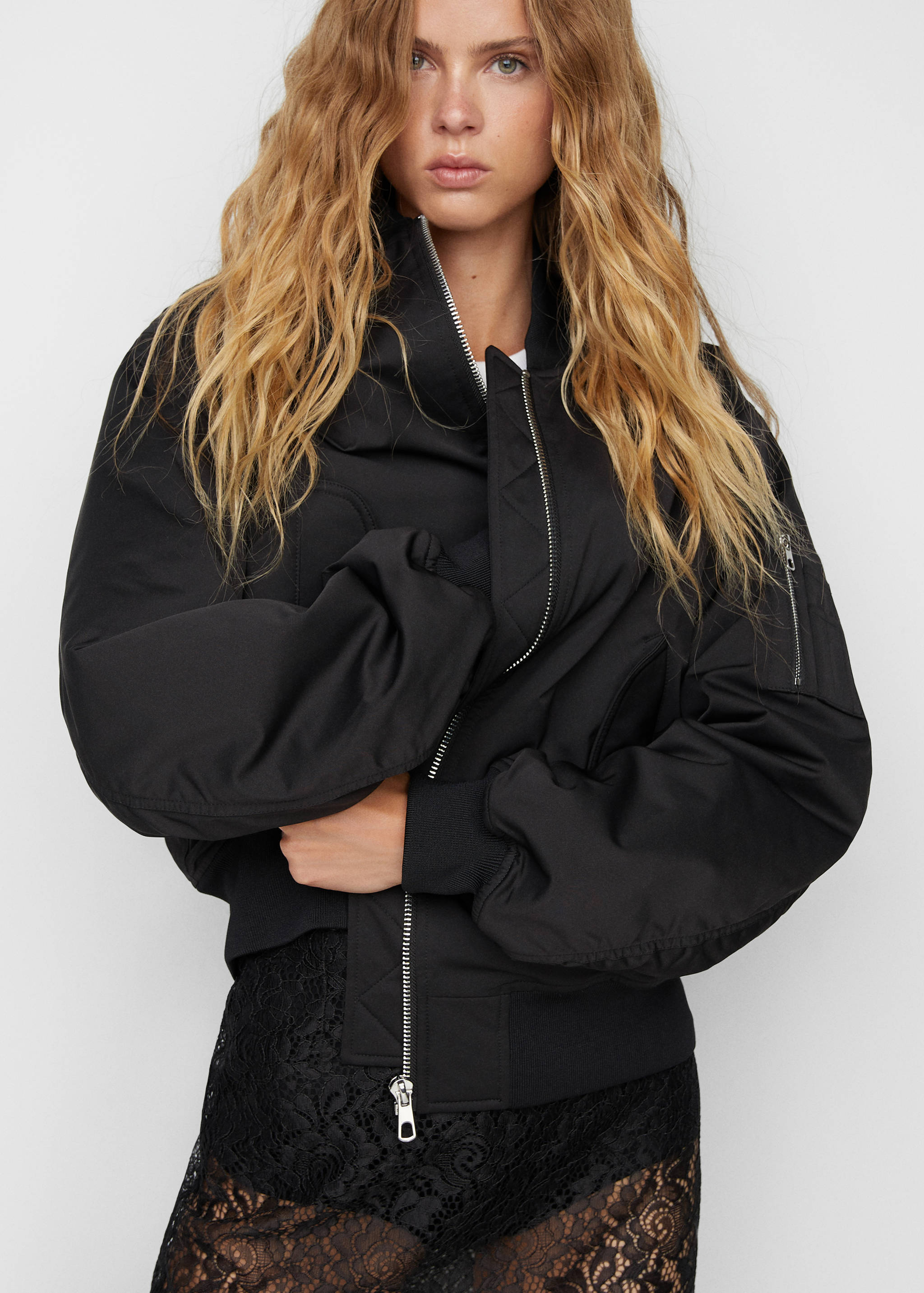 Oversized bomber jacket - Details of the article 3