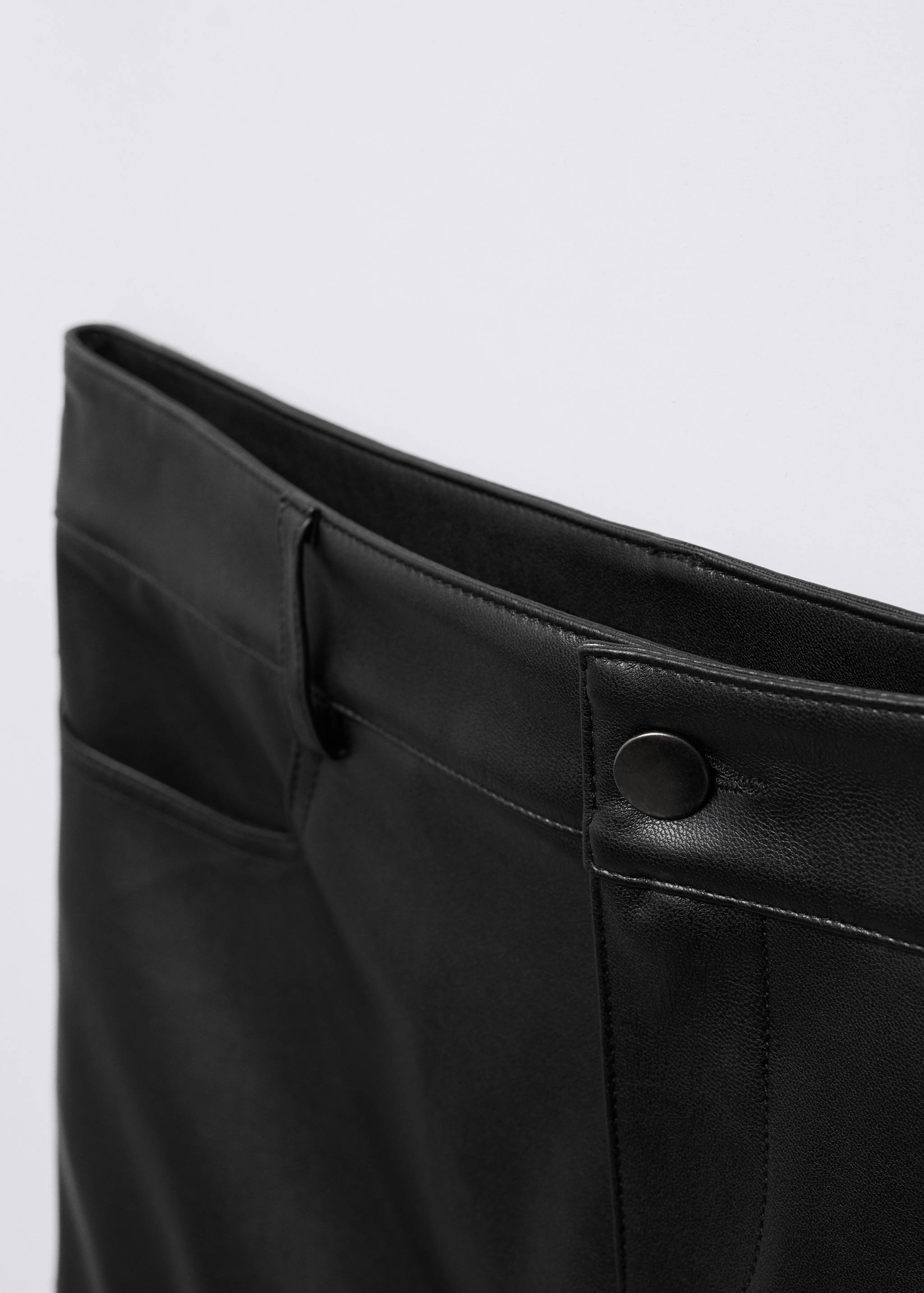 Faux-leather mini-skirt - Details of the article 8
