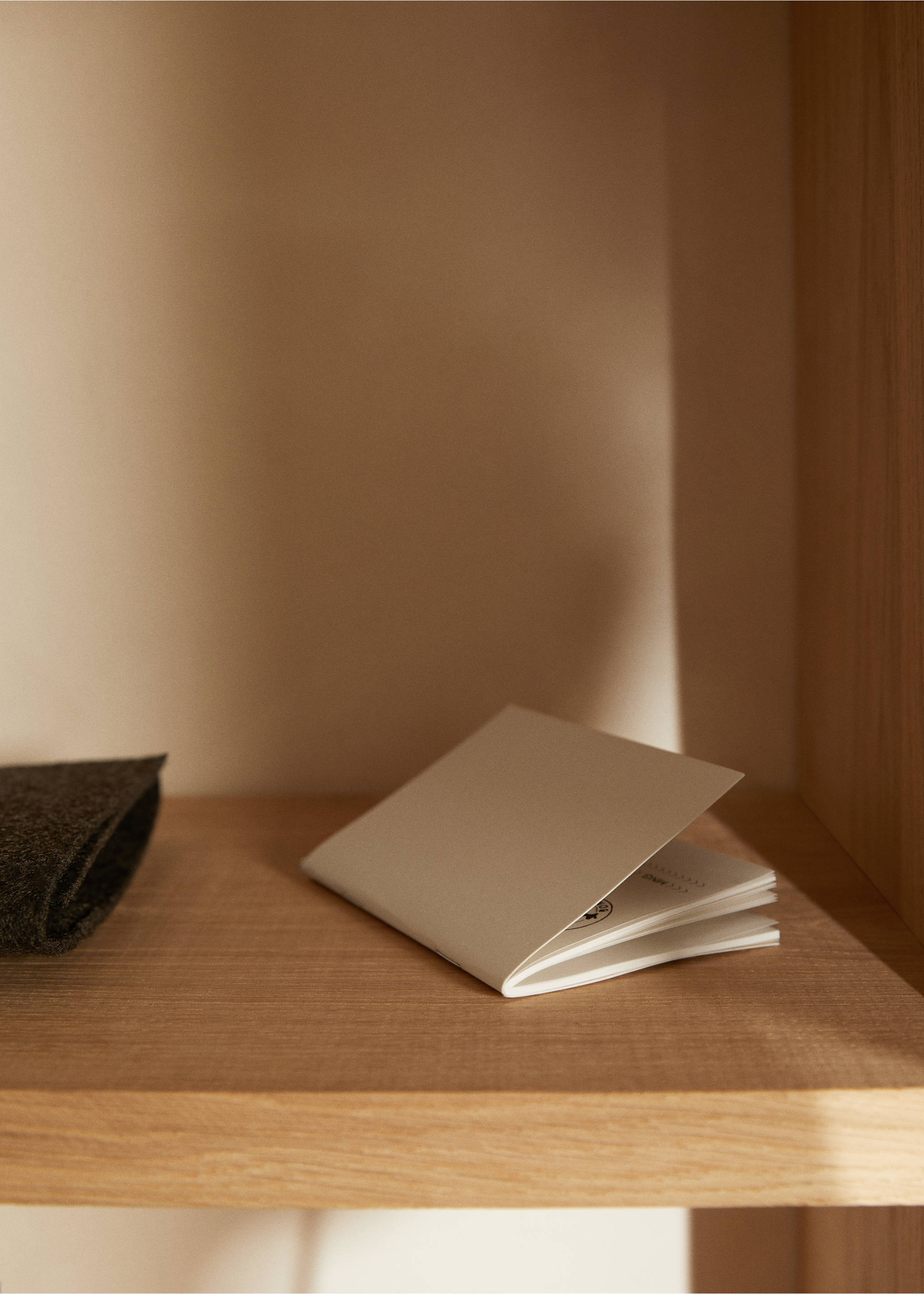 Reisepass-Notizbuch 14 x 10 cm - Allgemeine Ansicht, Ecru. Ref: 57045144-00.