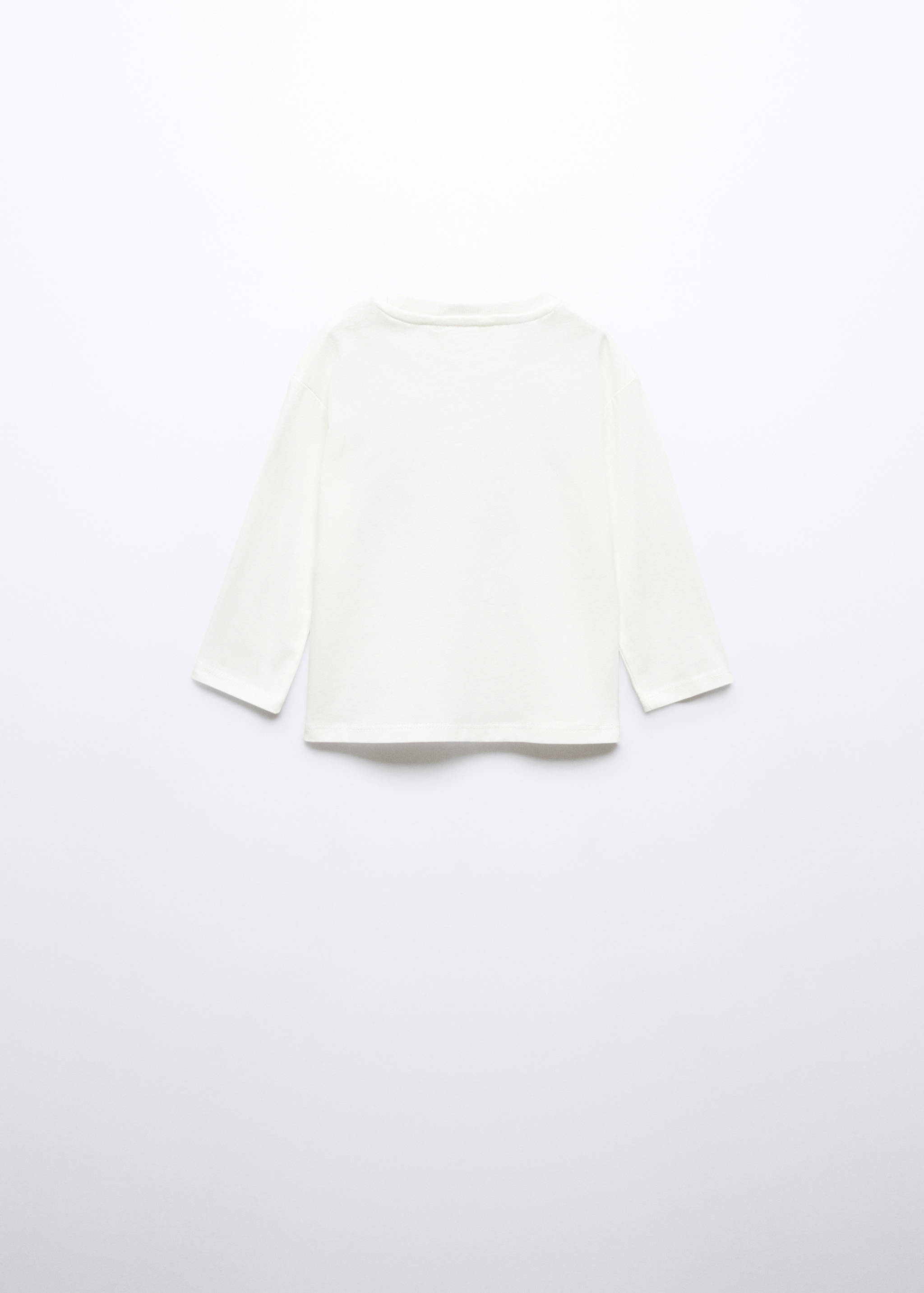 Long-sleeved t-shirt with sequins - Reverse of the article