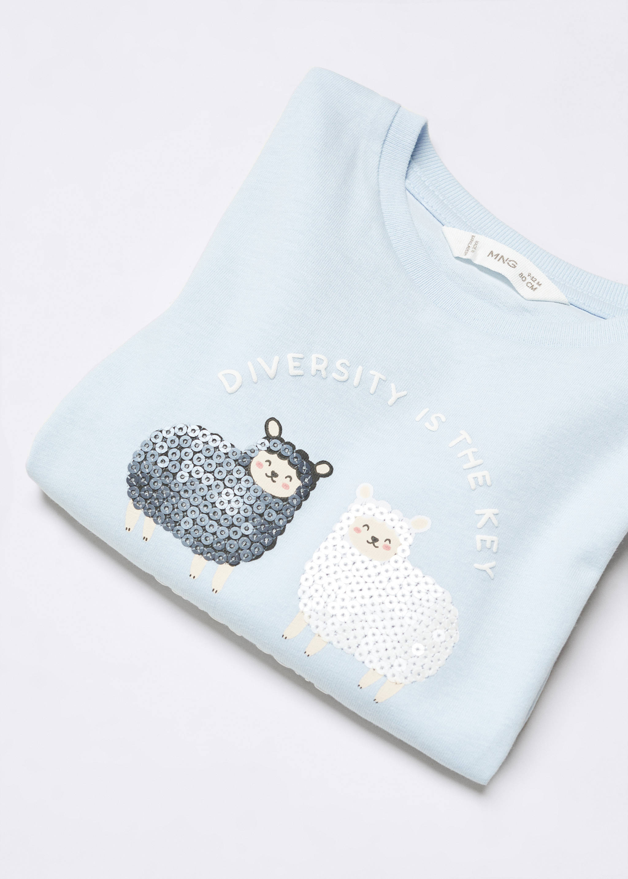 Long-sleeved t-shirt with sequins - Details of the article 8