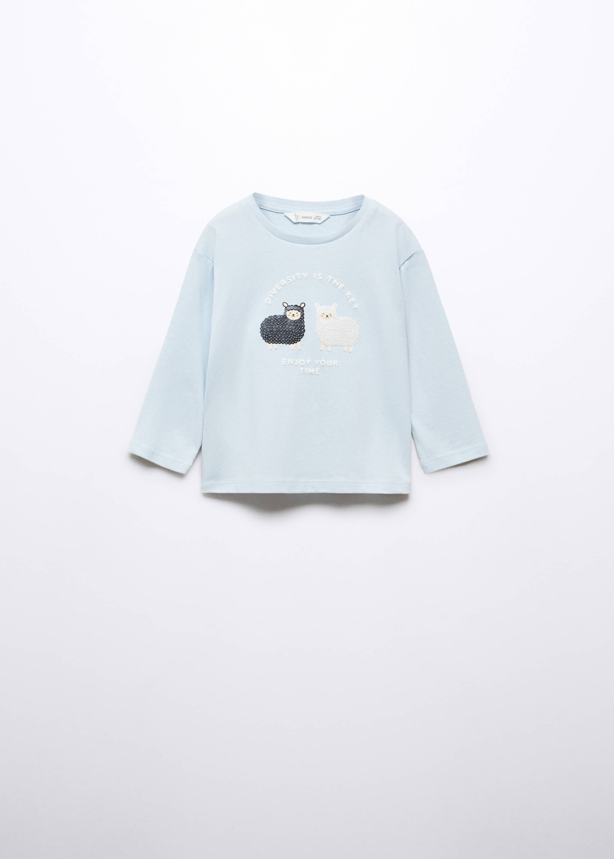 Langärmliges T-Shirt mit Pailletten - Artikel ohne Model