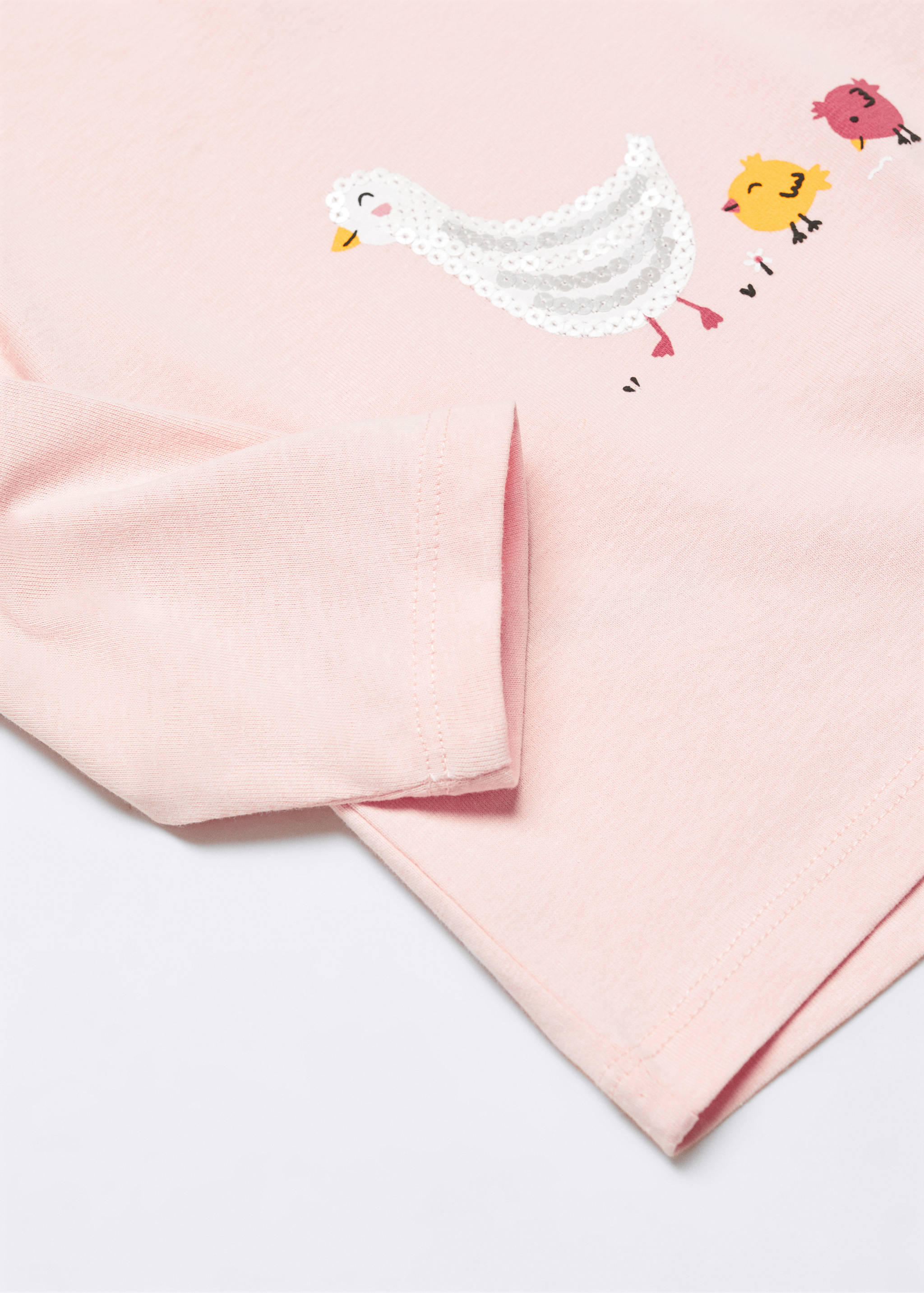 Long-sleeved t-shirt with sequins - Details of the article 0