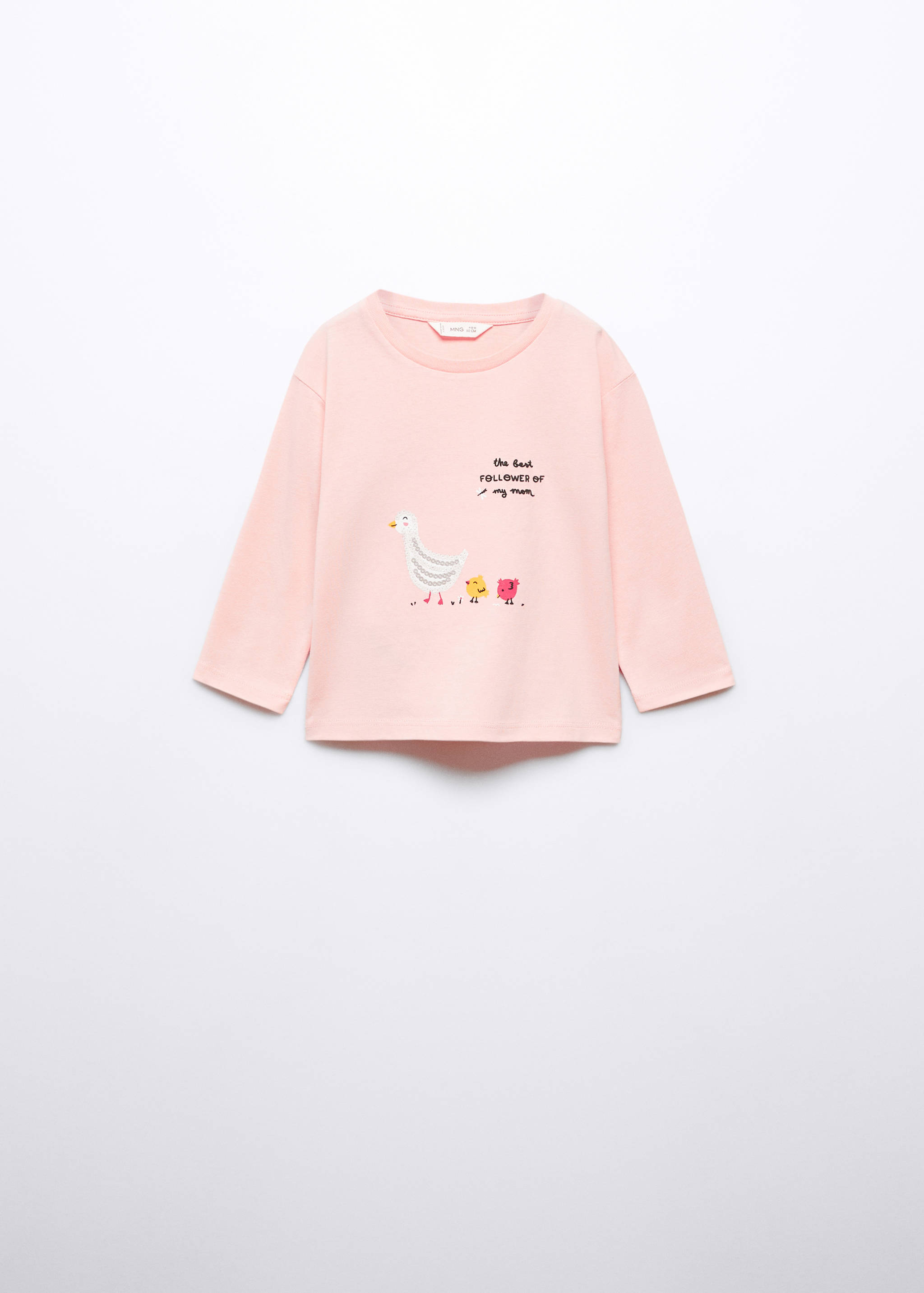Langärmliges T-Shirt mit Pailletten - Artikel ohne Model