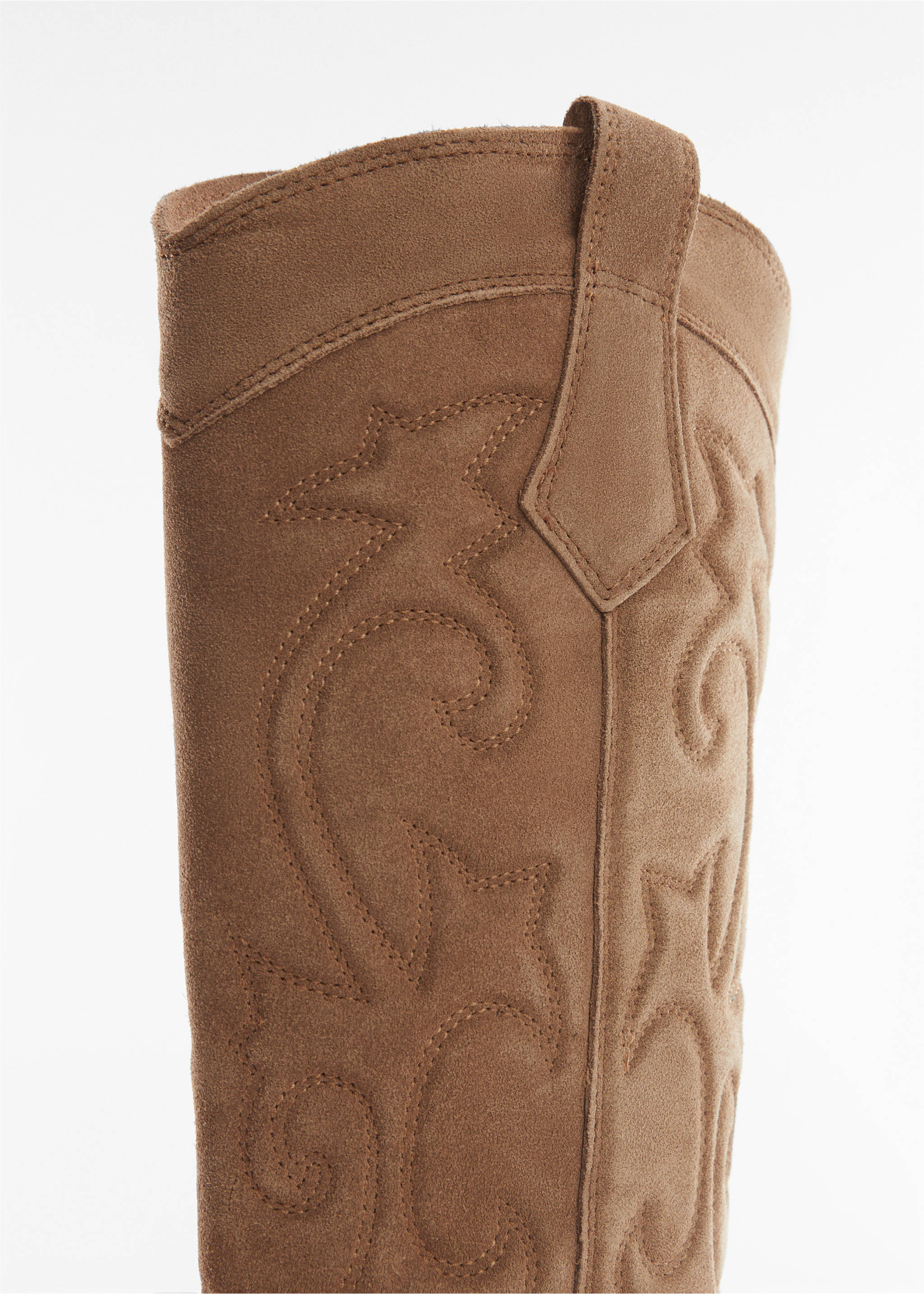 Cowboy leather boots - Details of the article 2, Medium Brown. Ref: 57045786-00.