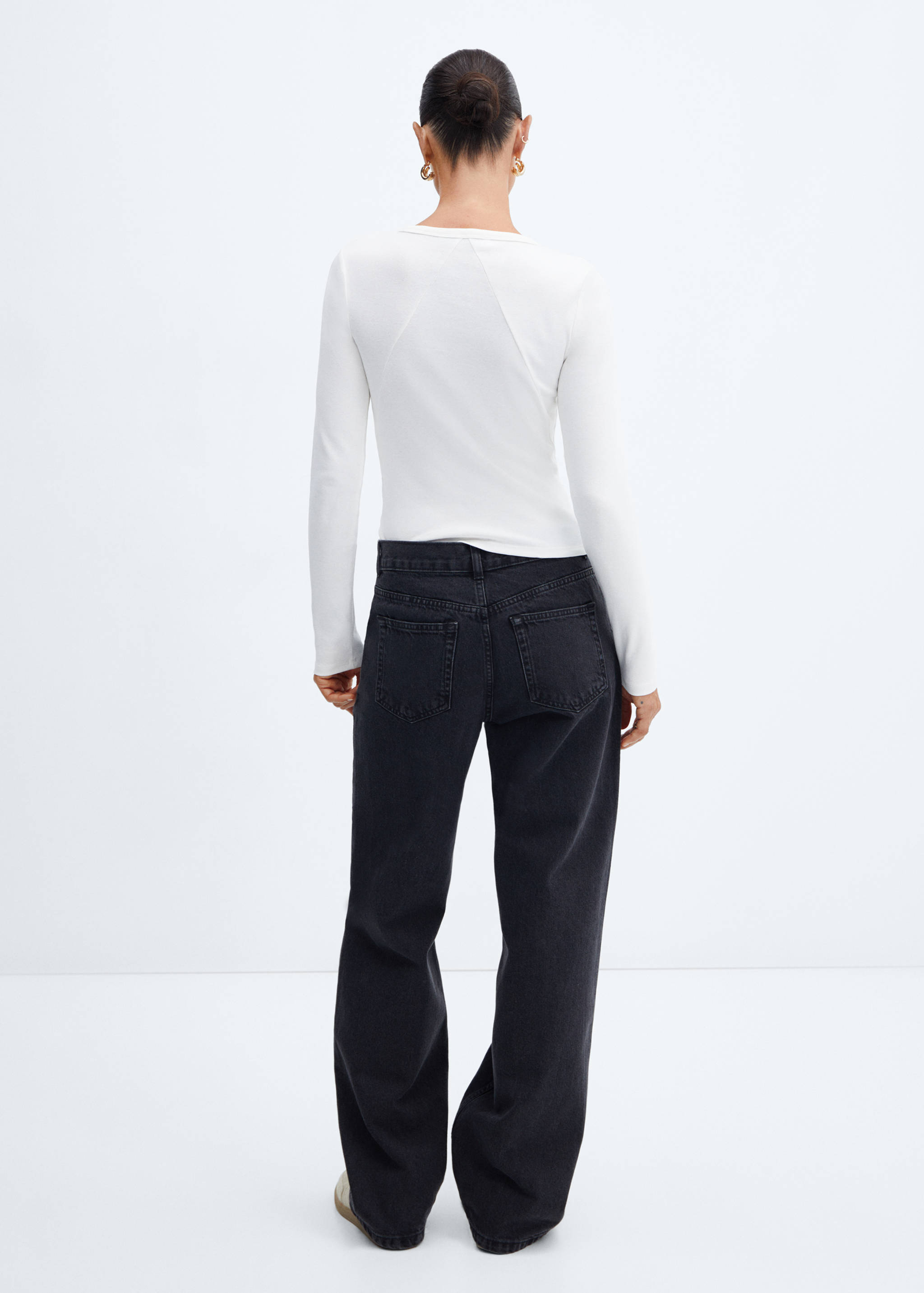 Camiseta algodón costuras - Reverso del artículo